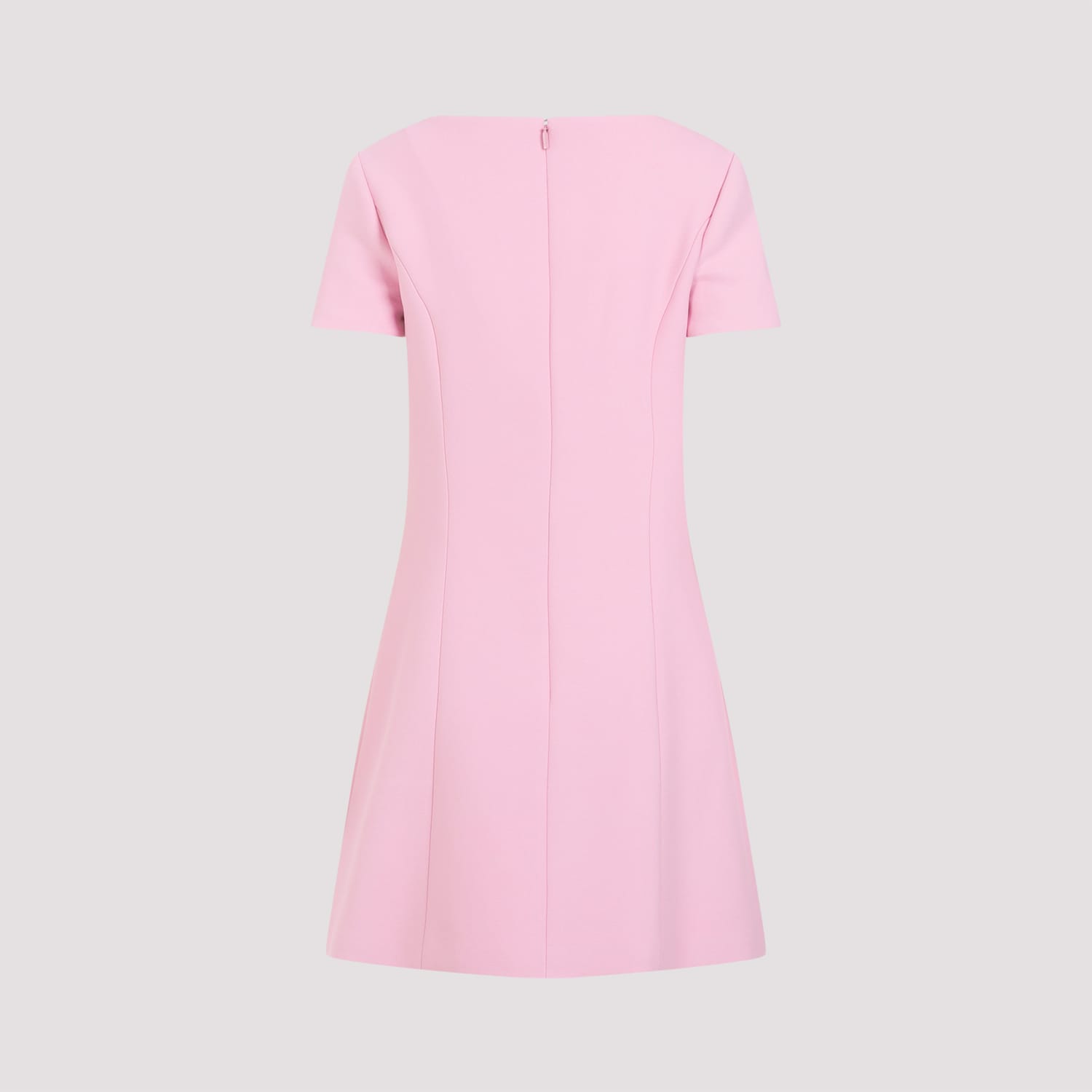 Shop Versace Mini Dress In Pale Pink