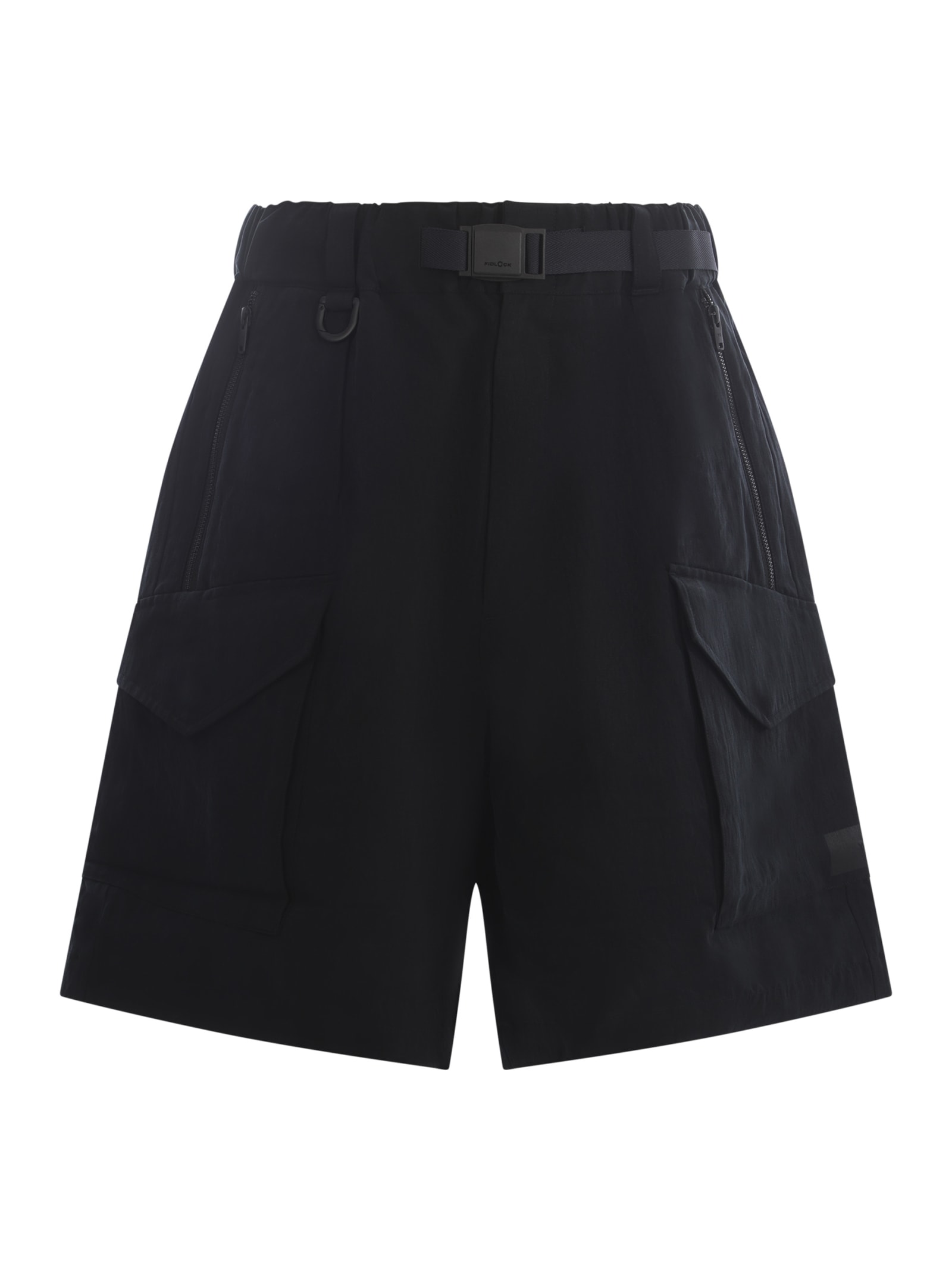 Shop Y-3 Shorts  In Nylon In Nero