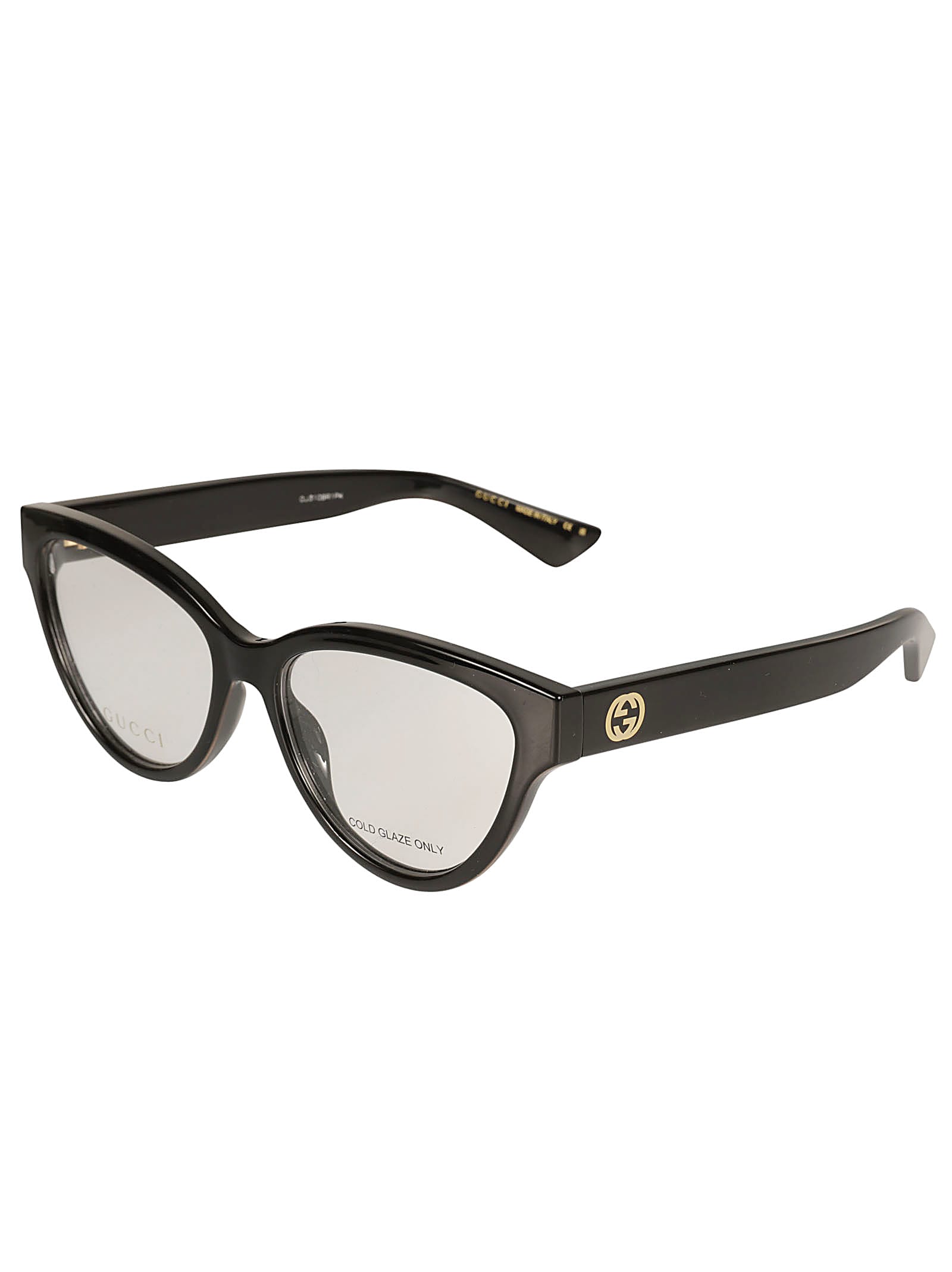Gucci Cat-eye Logo Lens Frame In Black