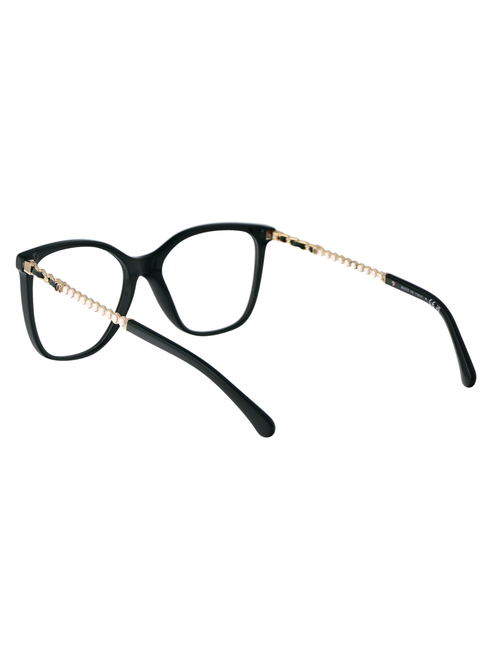 Pre-owned Chanel 0ch3441qh Glasses In 1459 Green