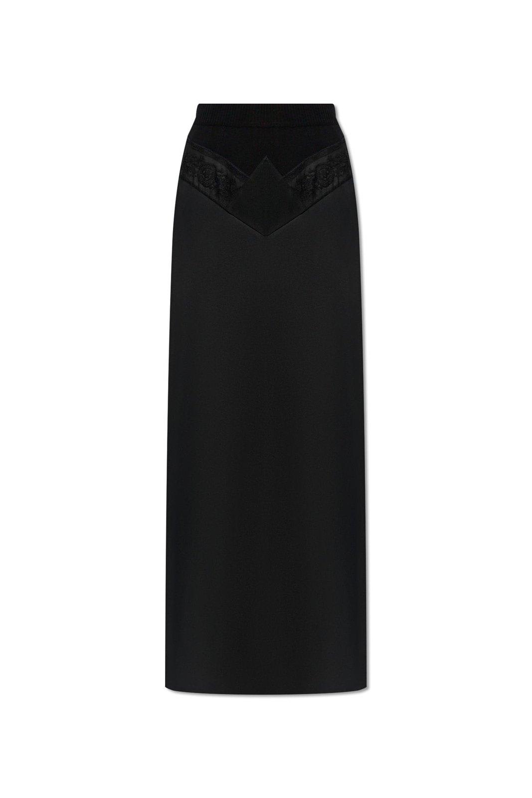 Shop Off-white Panelled Maxi Skirt In Black