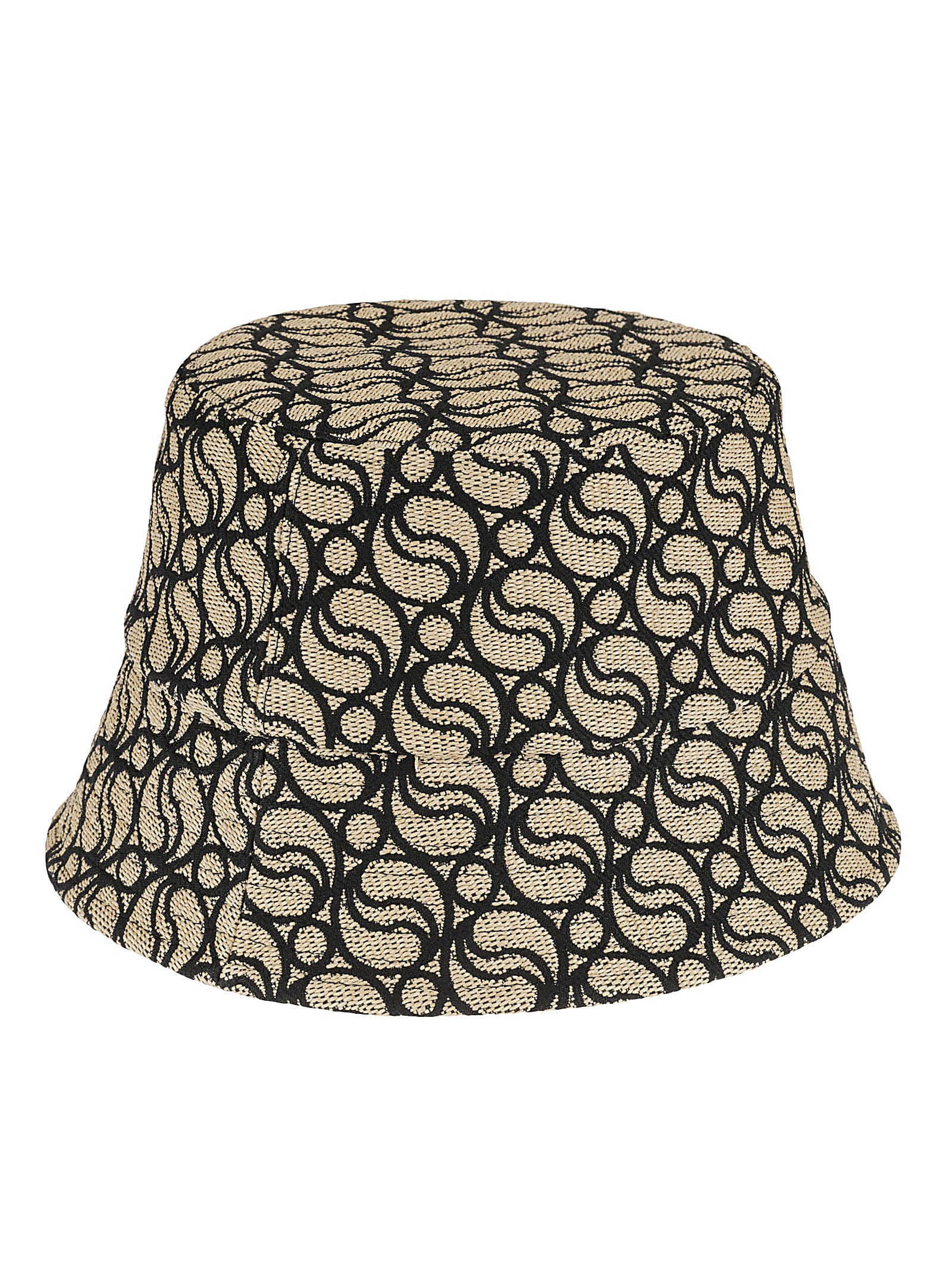 Shop Stella Mccartney Logo Patch Bucket Hat In Natural