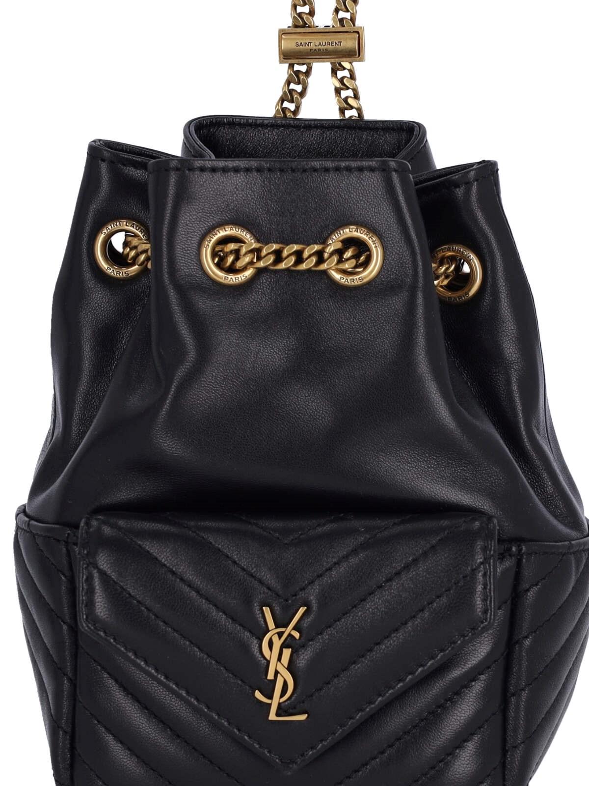 Saint Laurent Joe Mini Bucket Bag In Black