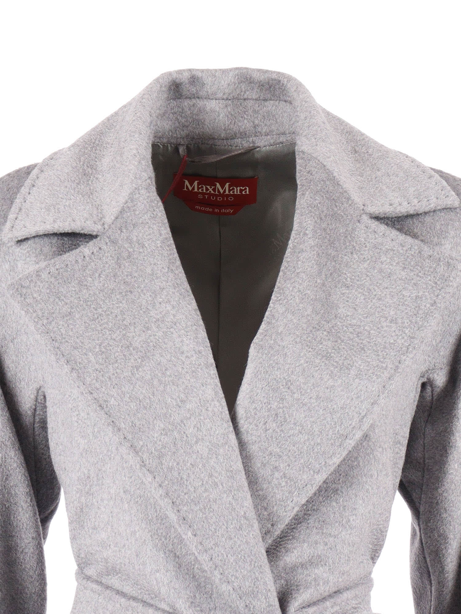 Max Mara Studio Coat In Gray
