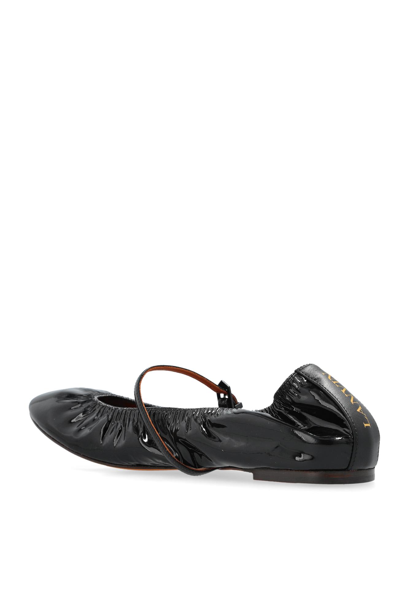 Shop Lanvin Ballet Flats Mary Jane In Black