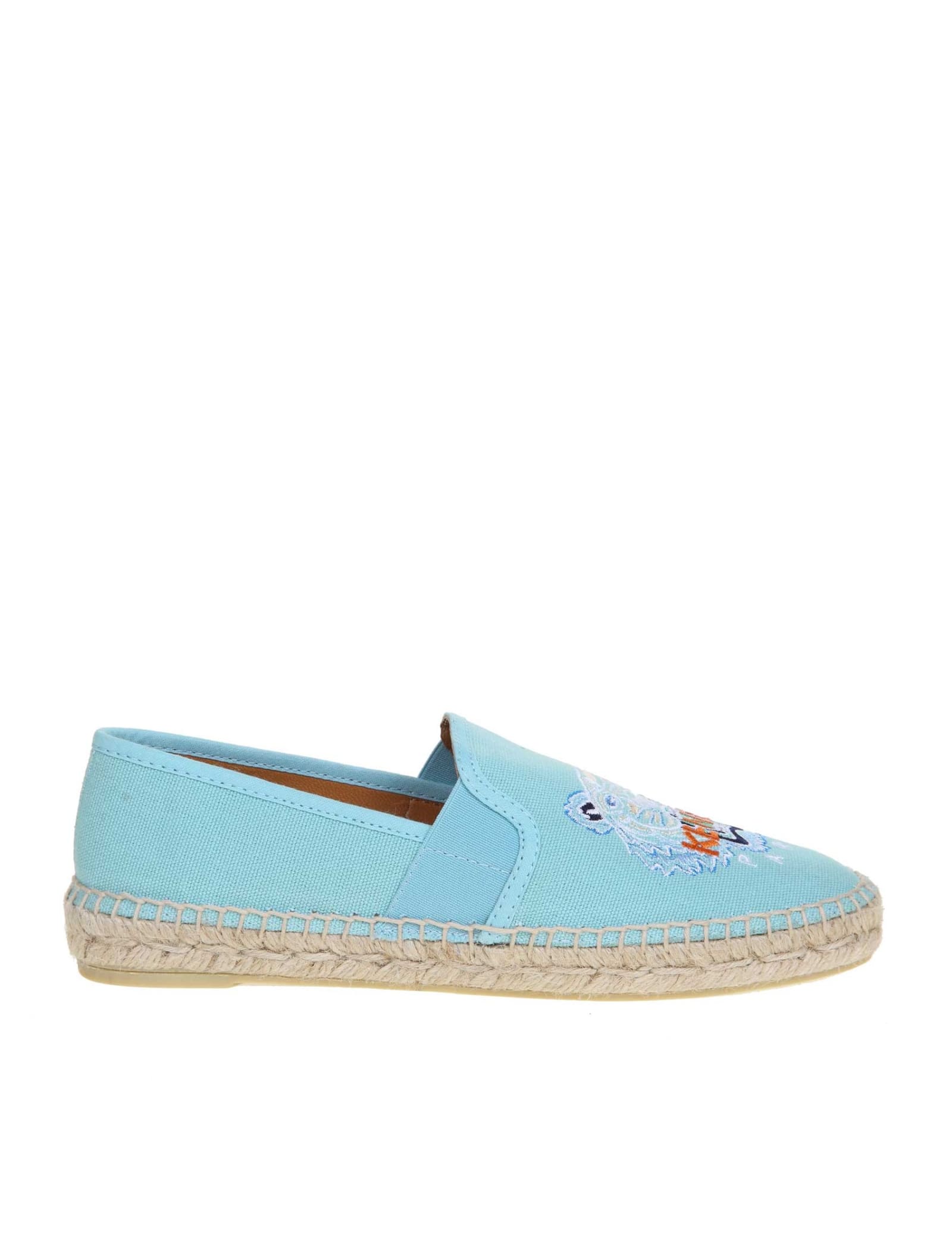 KENZO ESPADRILLES IN COTTON CANVAS WITH LOGO,11213534