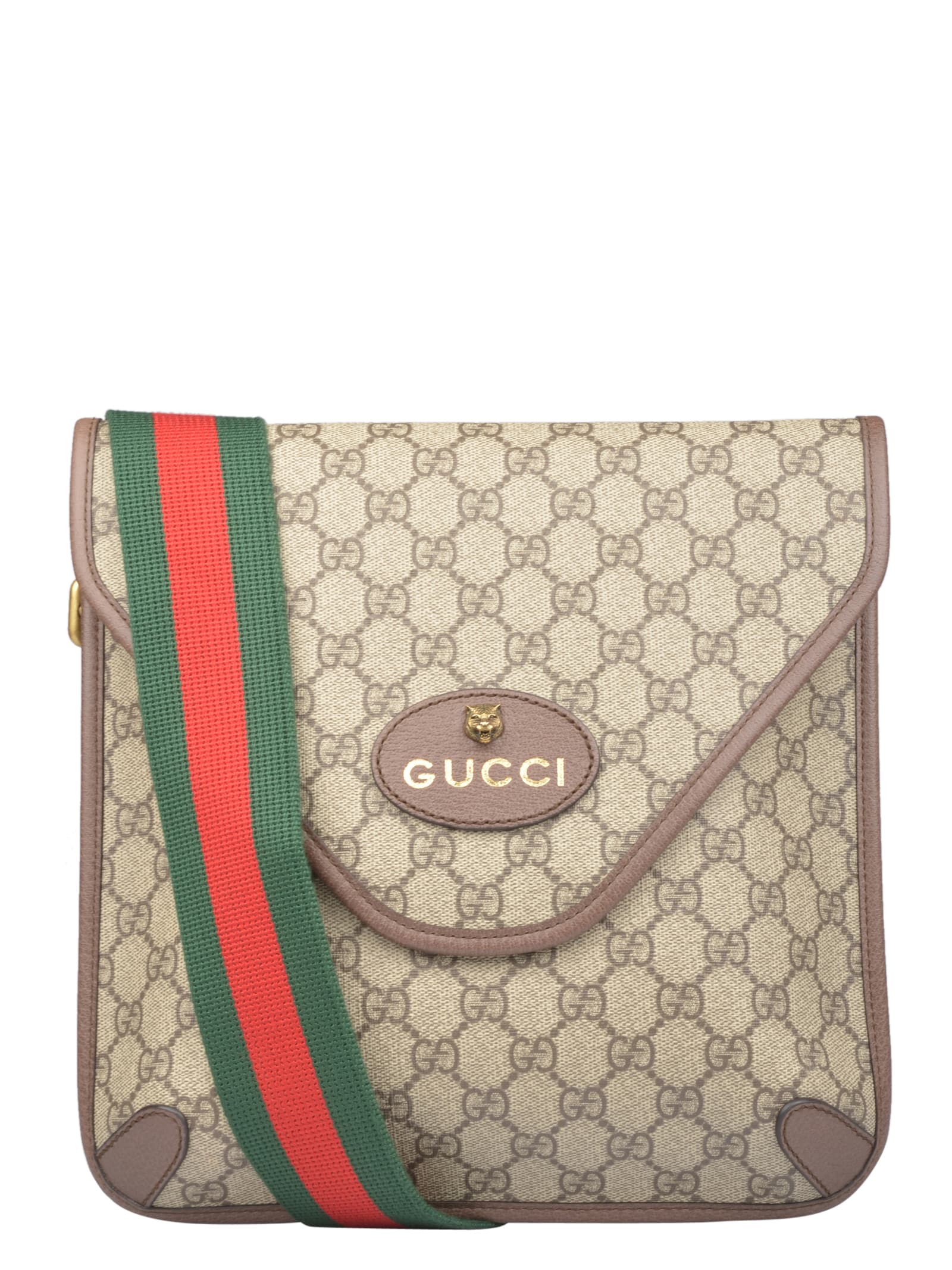 Gucci Gg Suprime Shoulder Bag In Brown