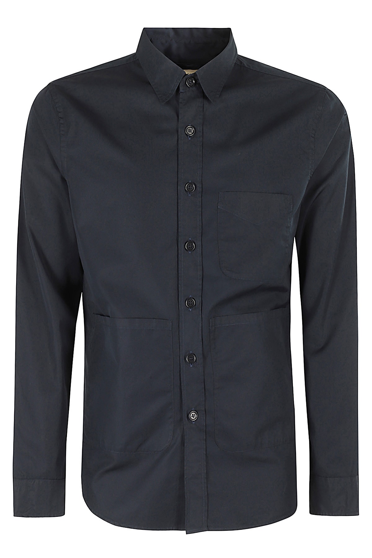 Shop Aspesi Shirt In Navy