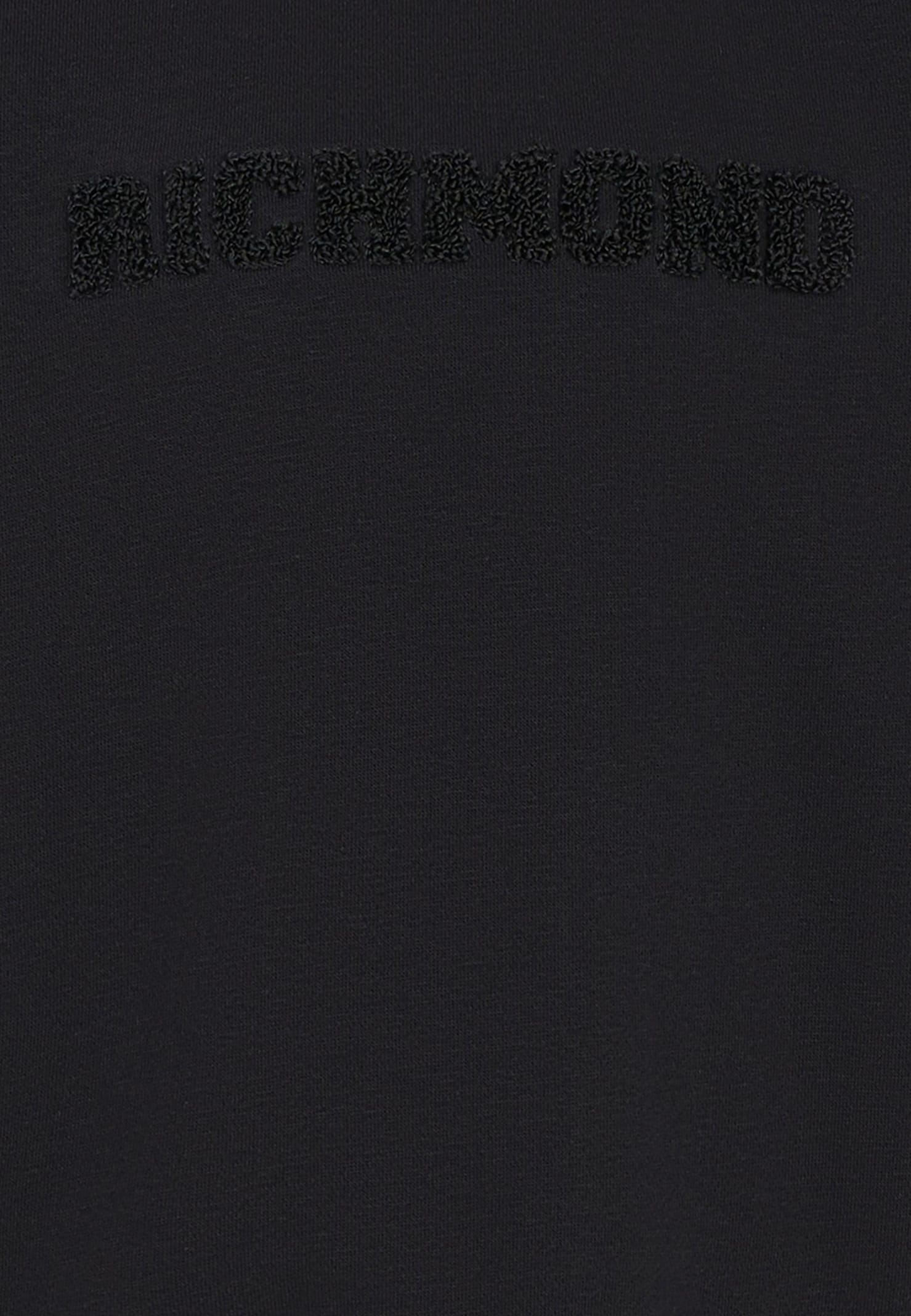 Richmond Black Sweatshirt For Kids With Logo In Black