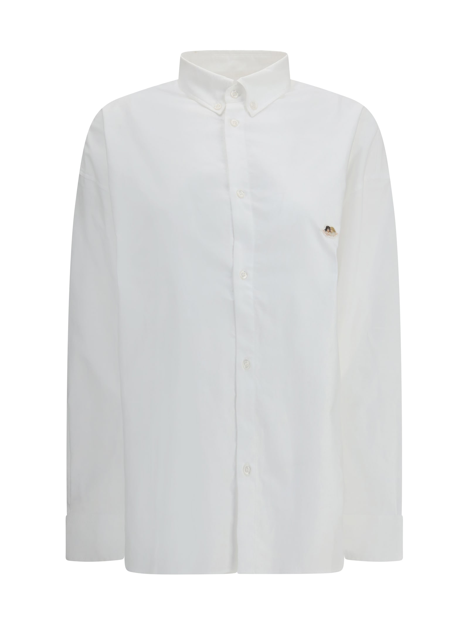 Fiorucci Iconic Angels Patch Shirt In White