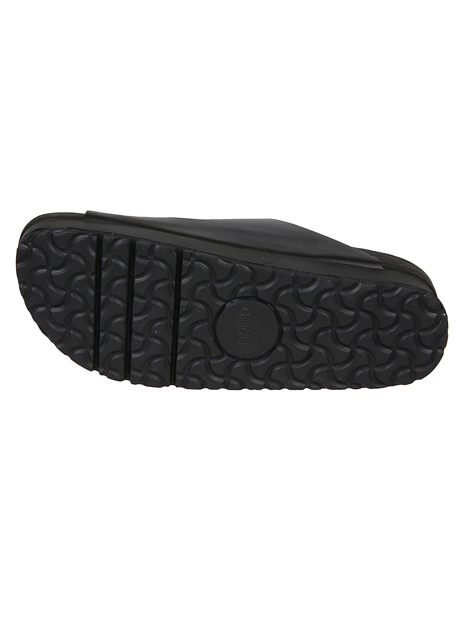 Shop Birkenstock Arizona Plat Exquisite Sandals In Black