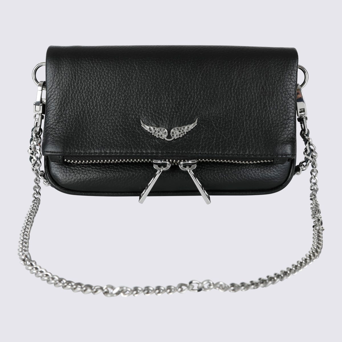 Black Leather Shoulder Bag