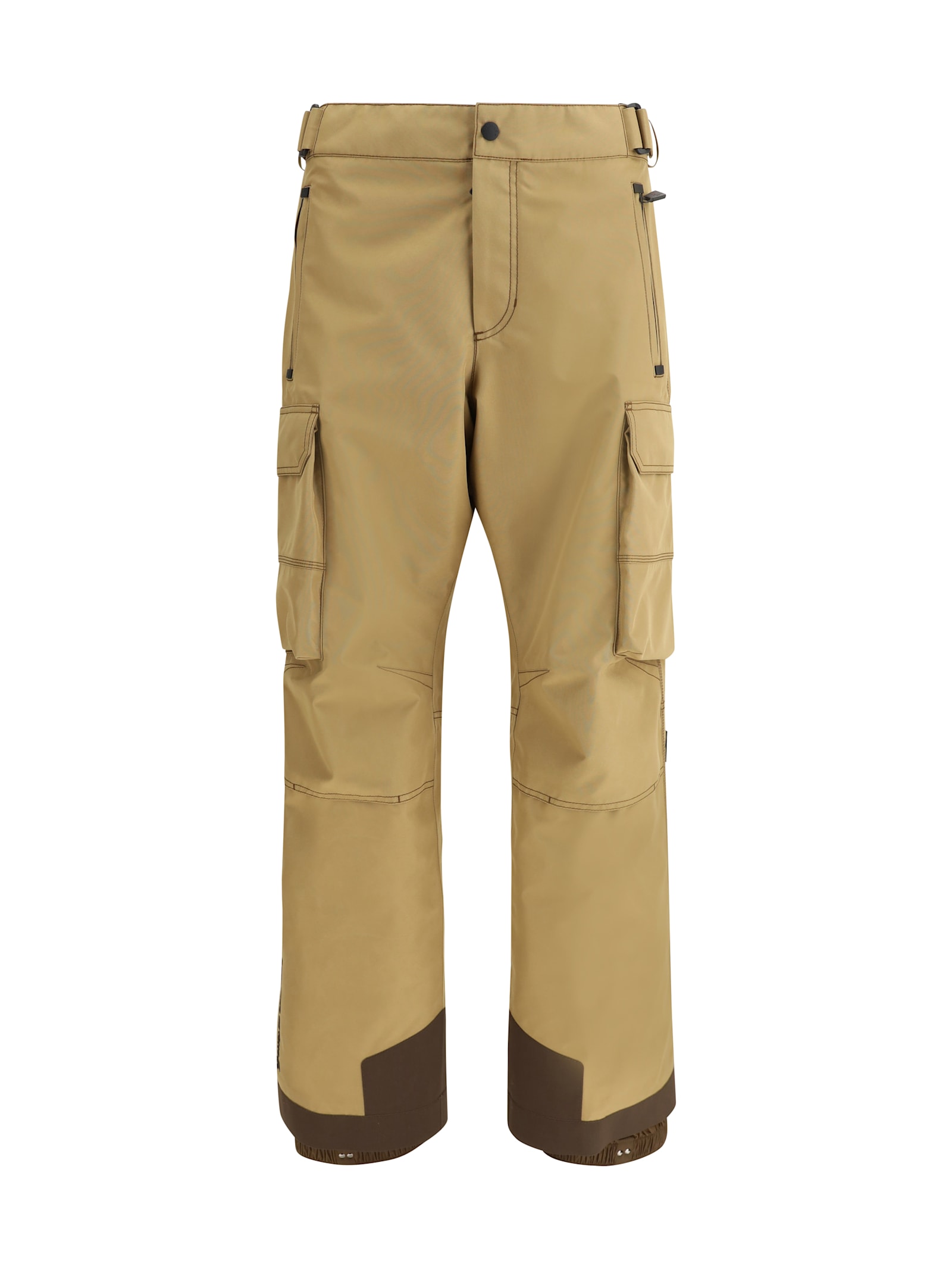 Moncler Cargo-pocket Ski Trousers In Brown