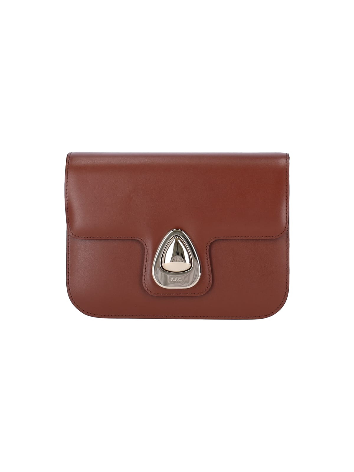 Shop Apc Small Shoulder Bag Astra In Brown