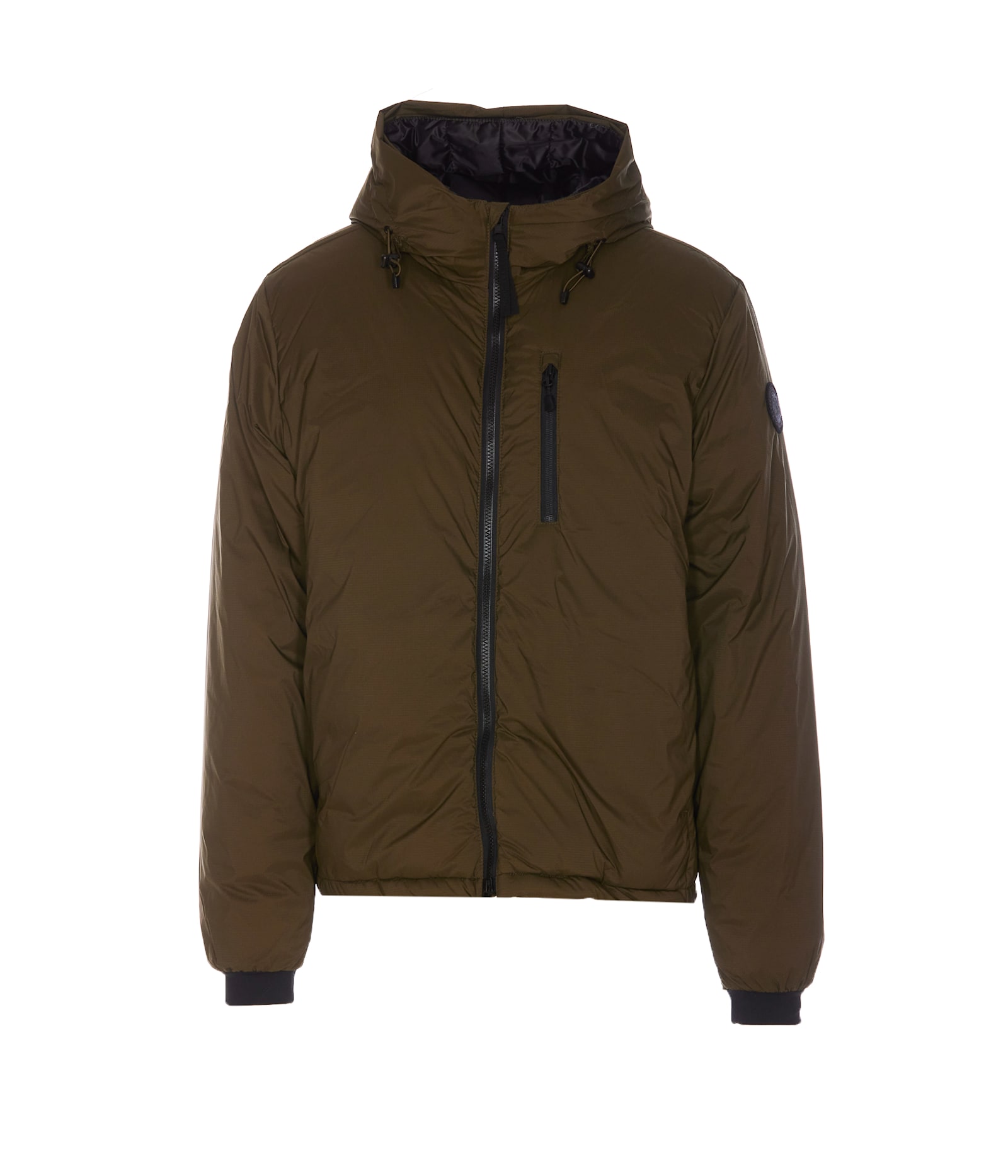 Shop Canada Goose Lodge Down Jacket In Green