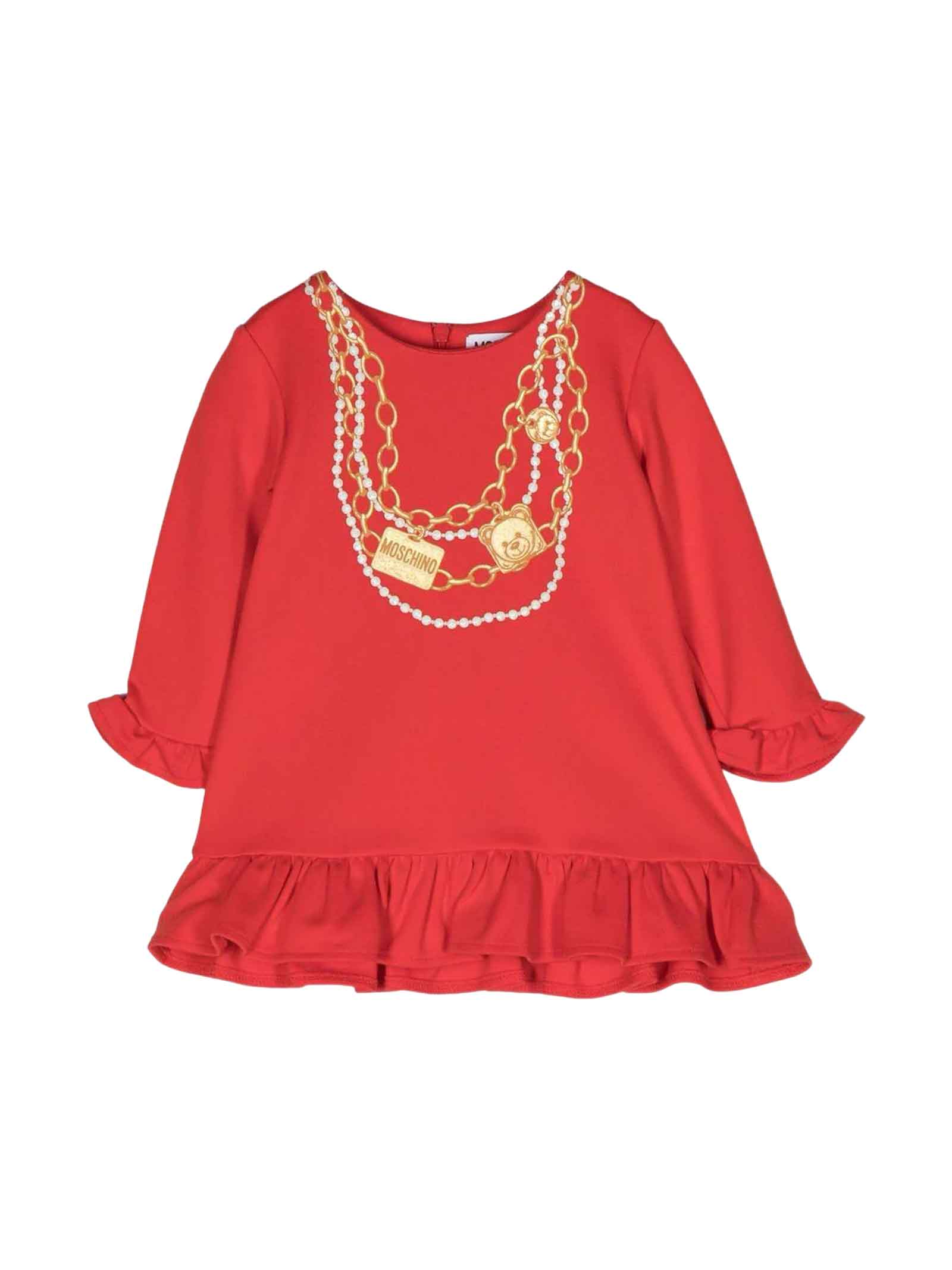 MOSCHINO RED DRESS BABY GIRL