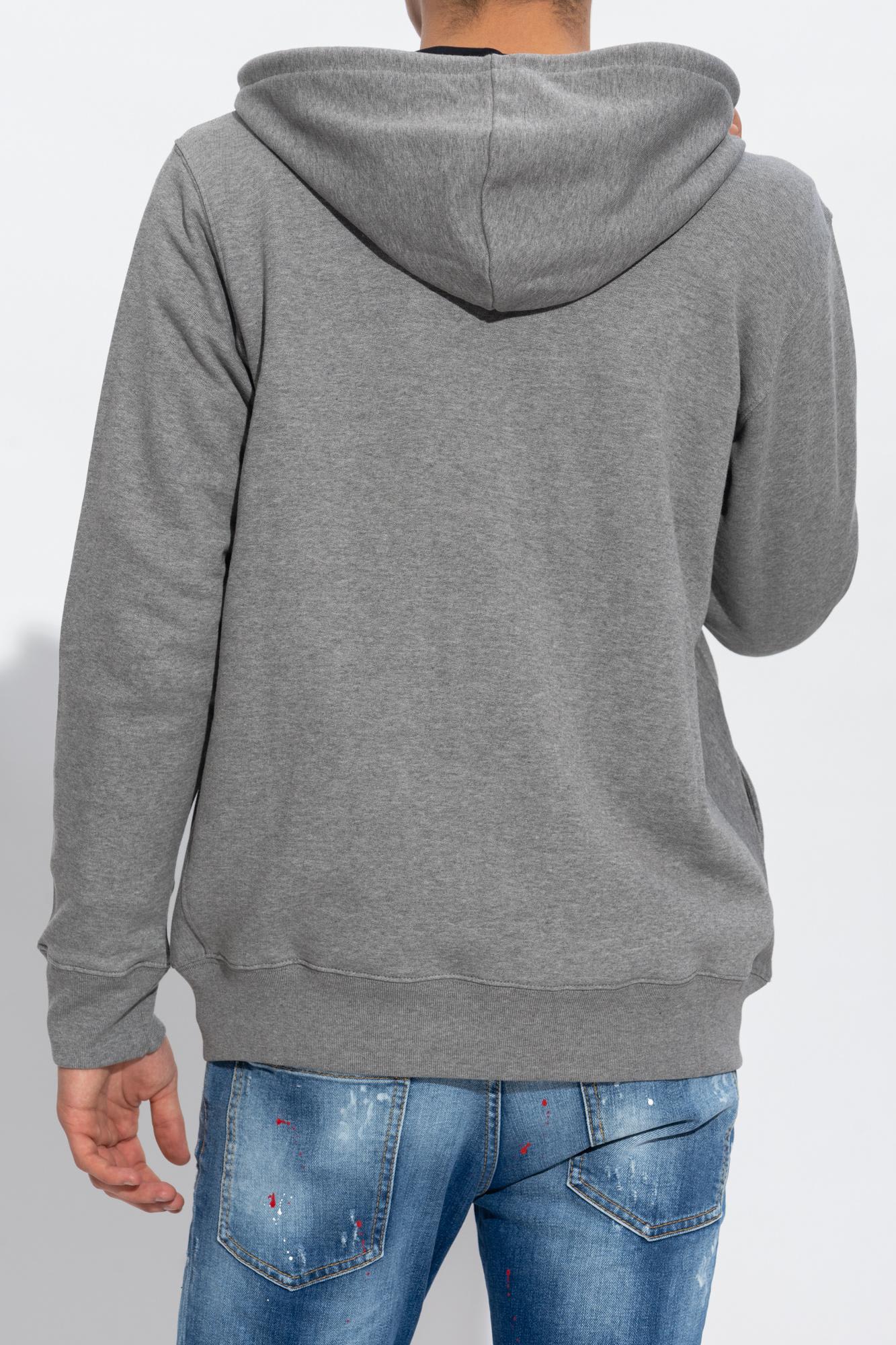 Shop Ps By Paul Smith Ps Paul Smith Patched Hoodie In Grey