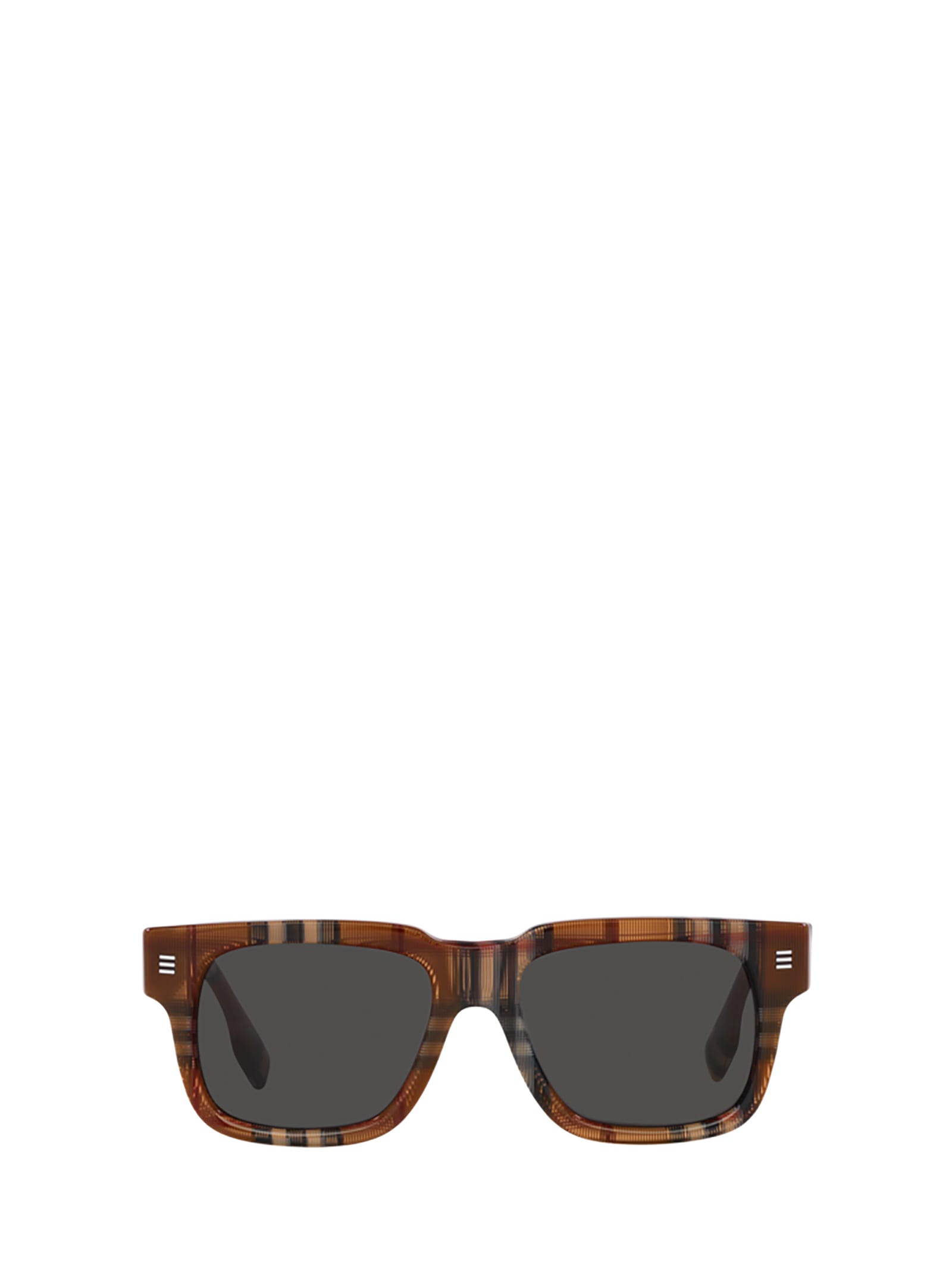 Be4394 Check Brown Sunglasses