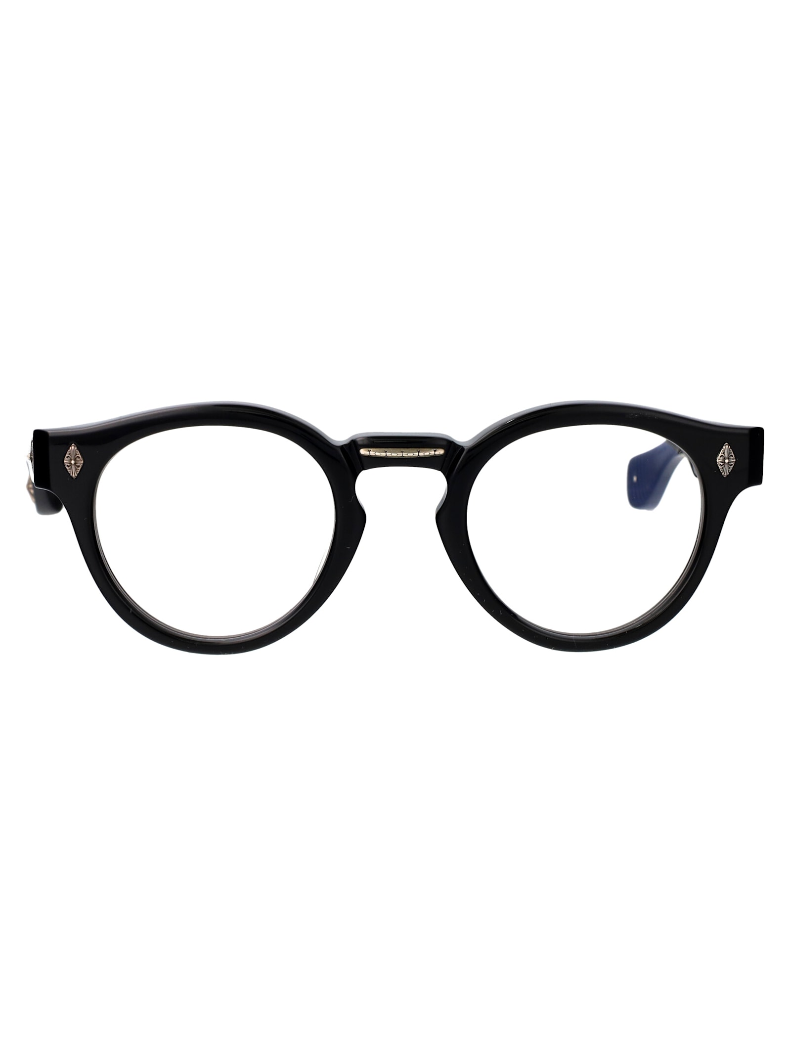 Shop Chrome Hearts Peter Arnell Glasses In Black