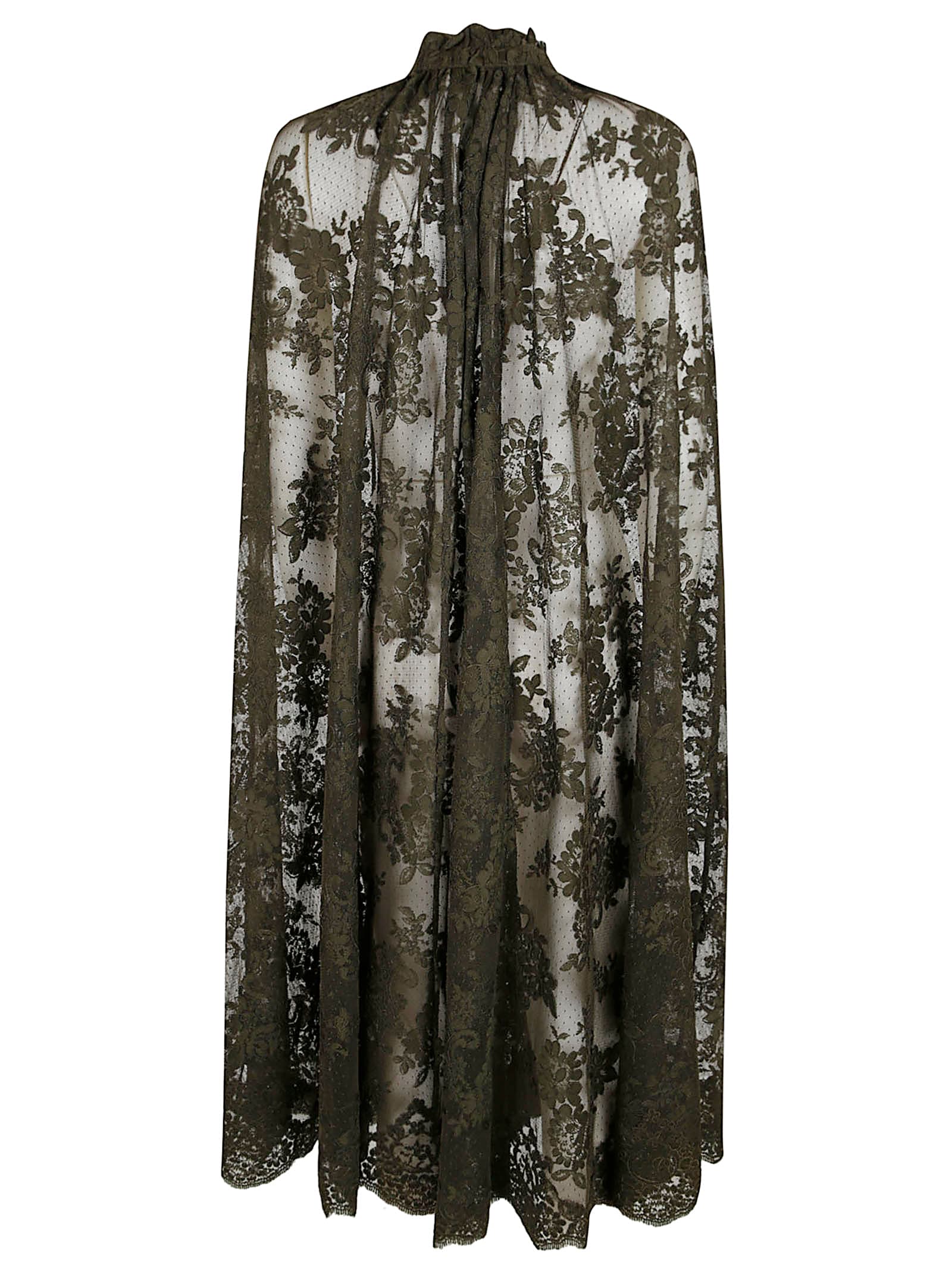 Zimmermann Memento Lace Cape In Green