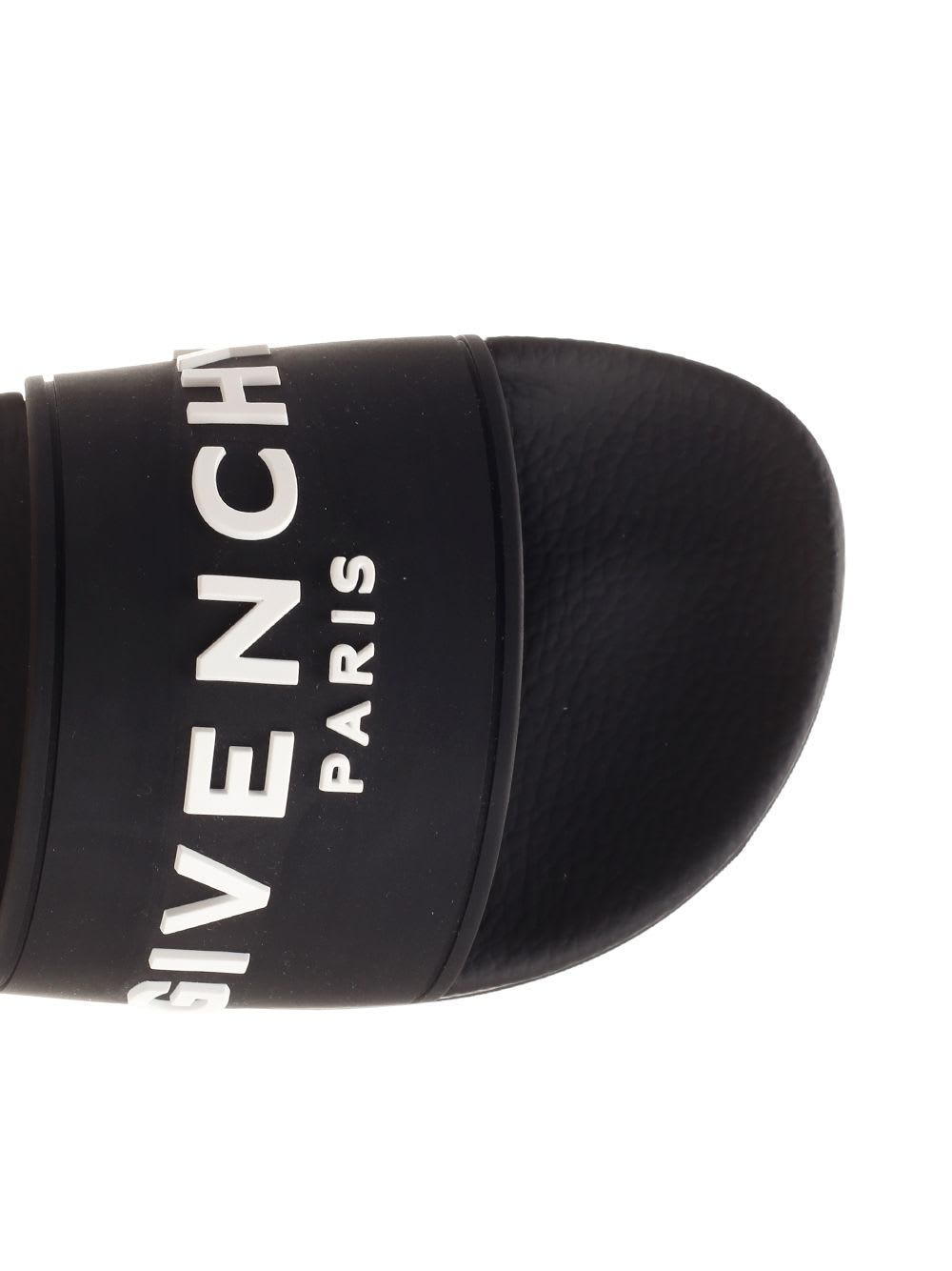 Shop Givenchy Rubber Slide In Nero