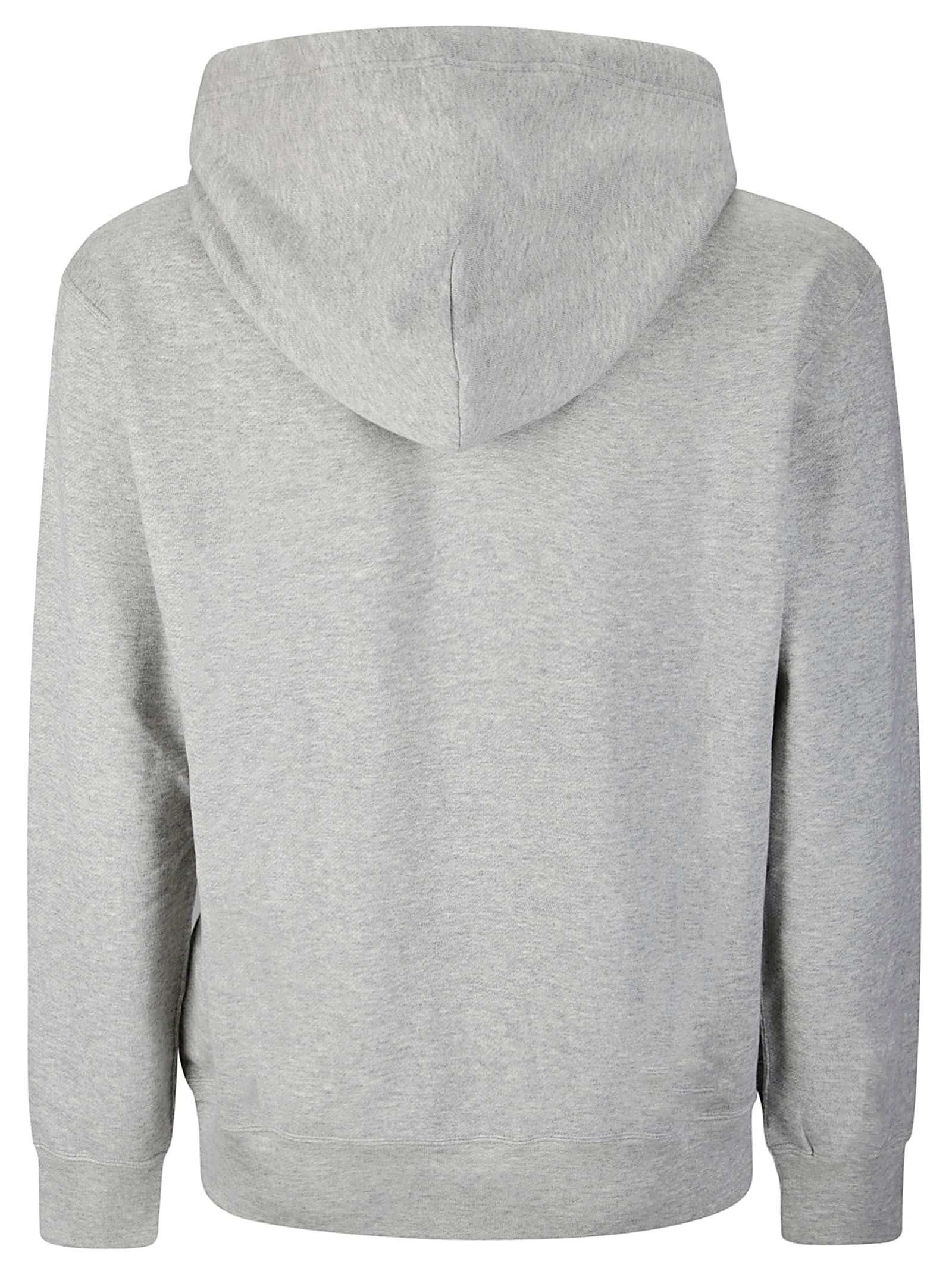 Shop Comme Des Garçons Play Sweatshirt Red Emblem In Gray