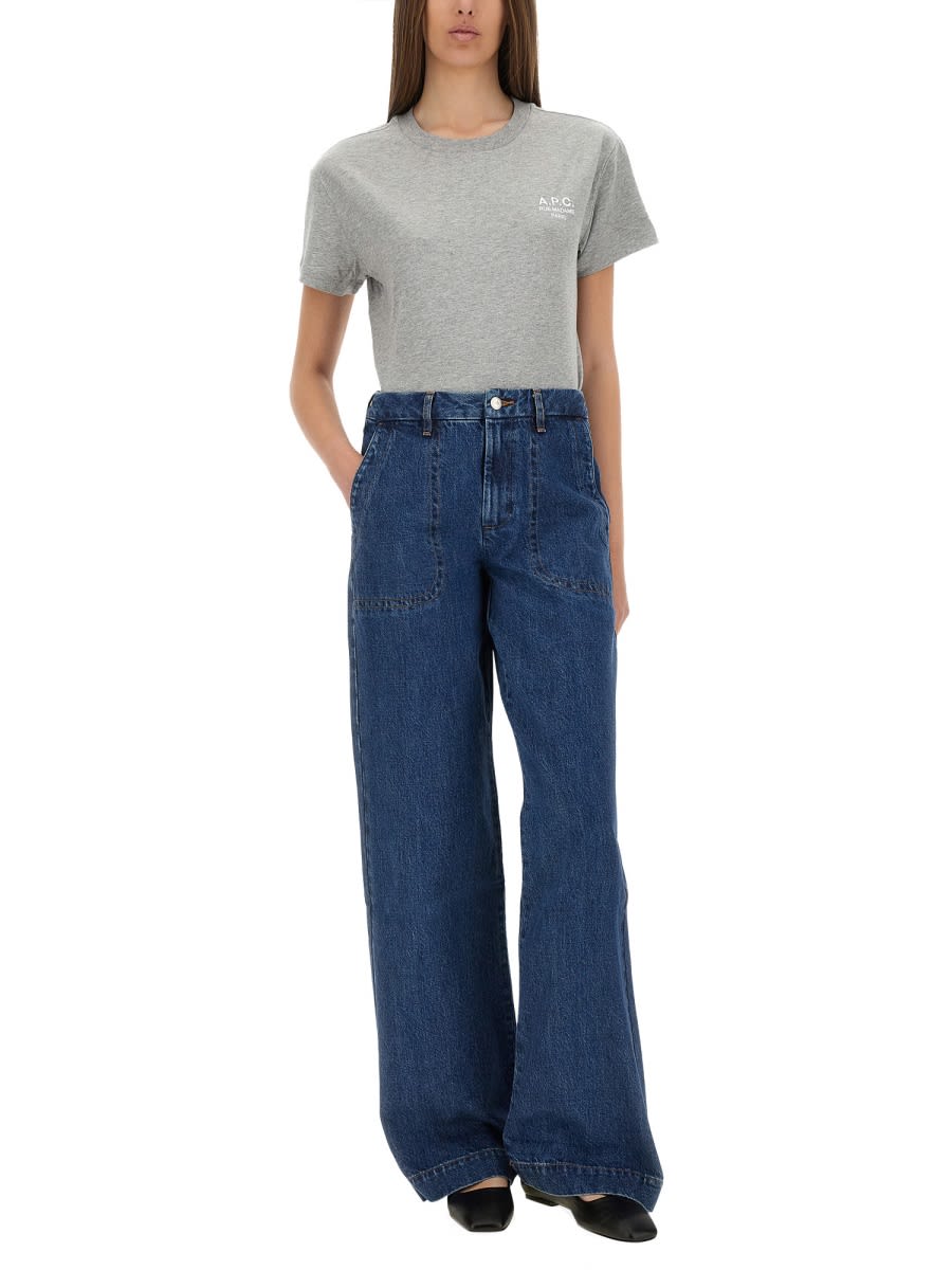 Apc Seaside Jeans In Blue