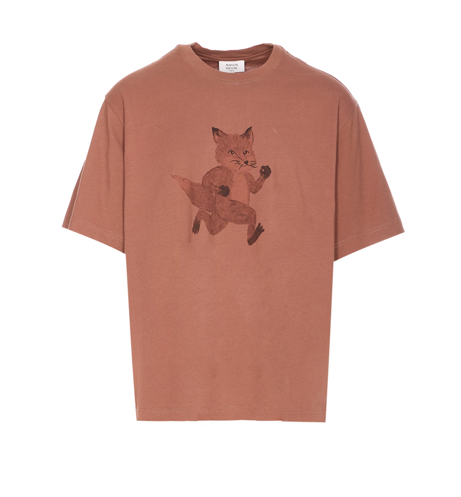 MAISON KITSUNÉ SPEEDY FOX PRINT T-SHIRT