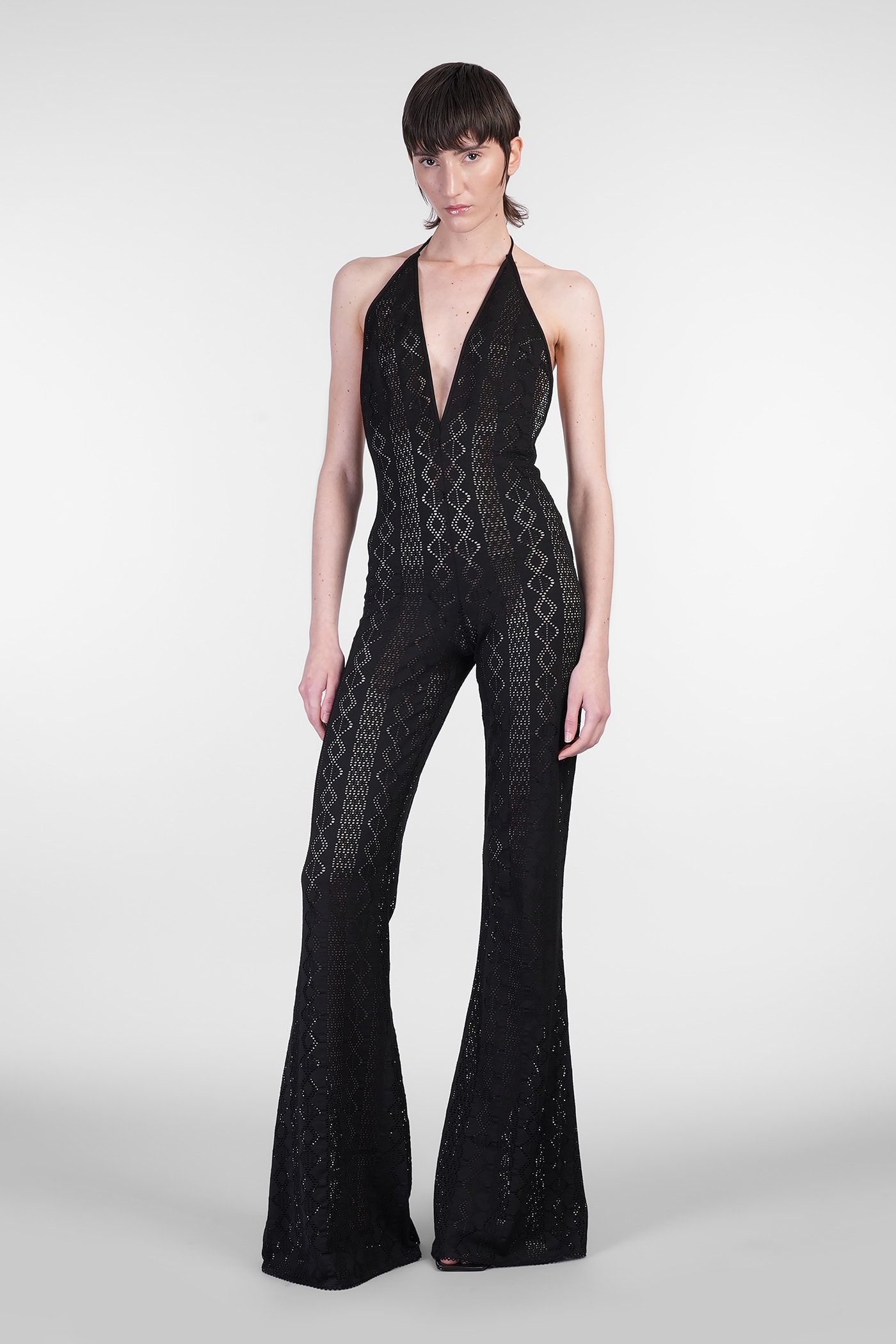 New Madonna Jumpsuit In Black Cotton
