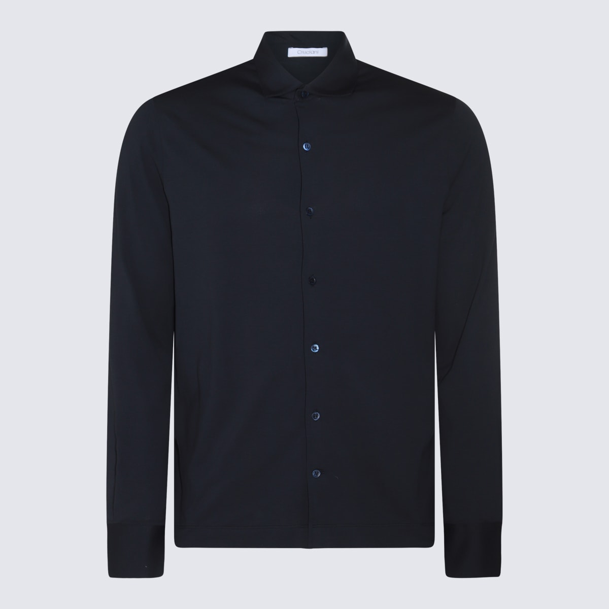 Shop Cruciani Blue Cotton Shirt