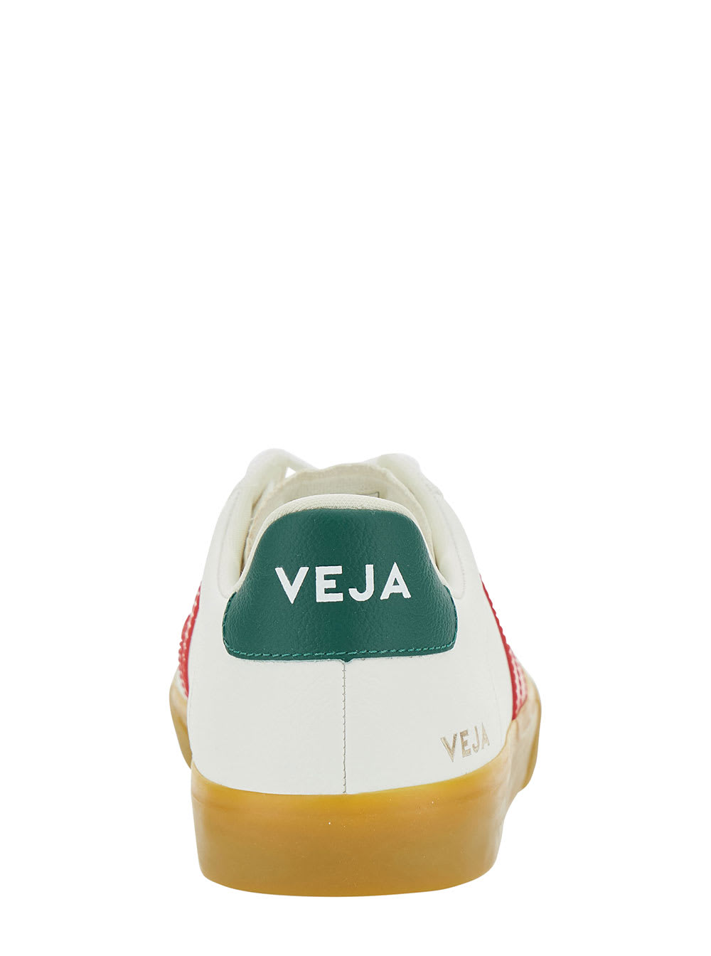 Veja Campo White Low Top Sneakers With Logo Detail In Leather Man In White