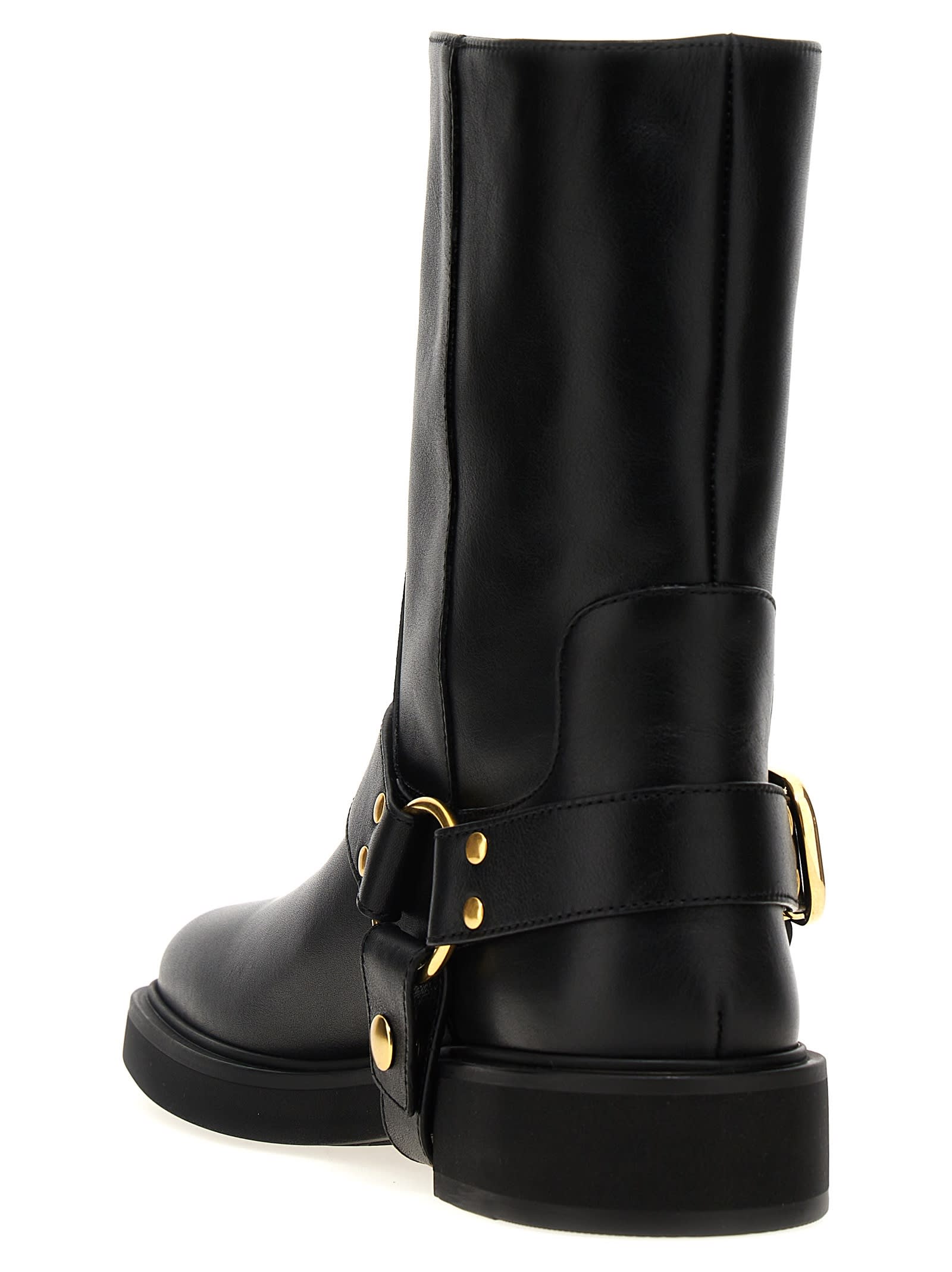 Shop Valentino Vlogo Signature Ankle Boots In Black