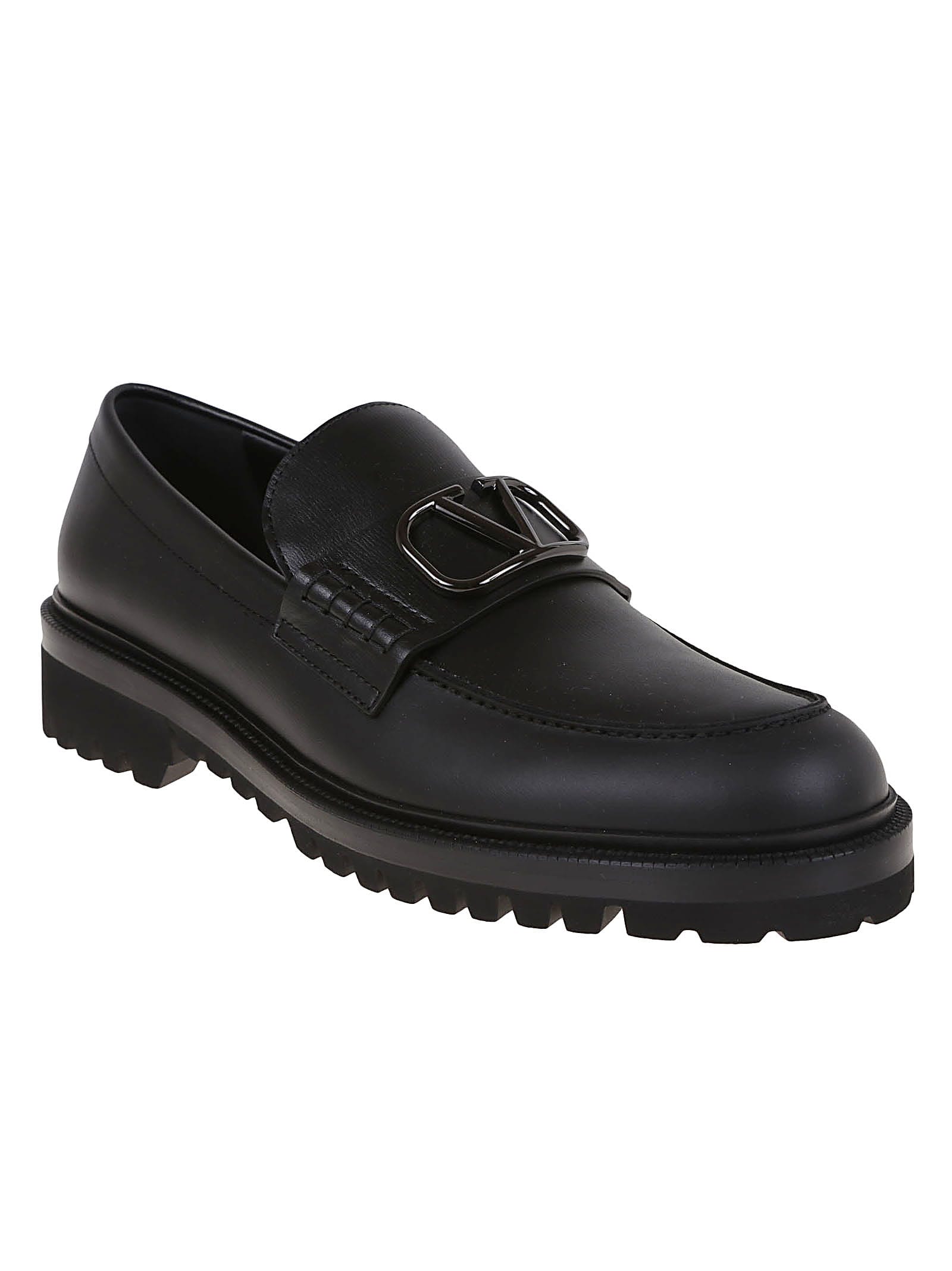 Shop Valentino Loafer Vlogo Signature In No Nero