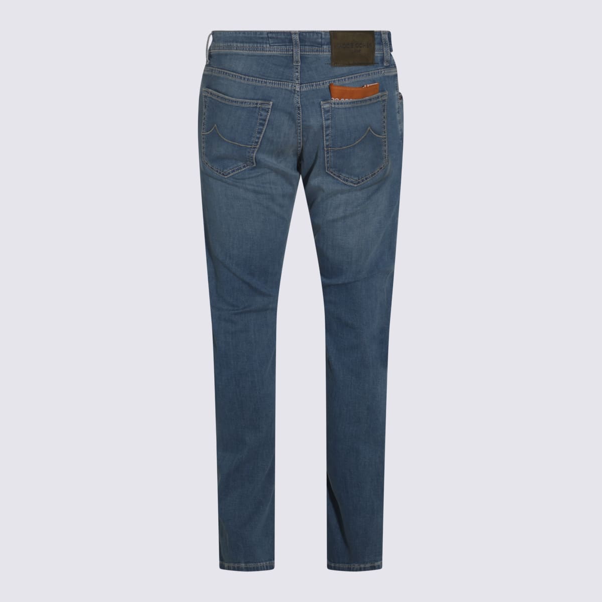 Jacob Cohen Medium Blue Cotton Denim Jeans In Medium Blue