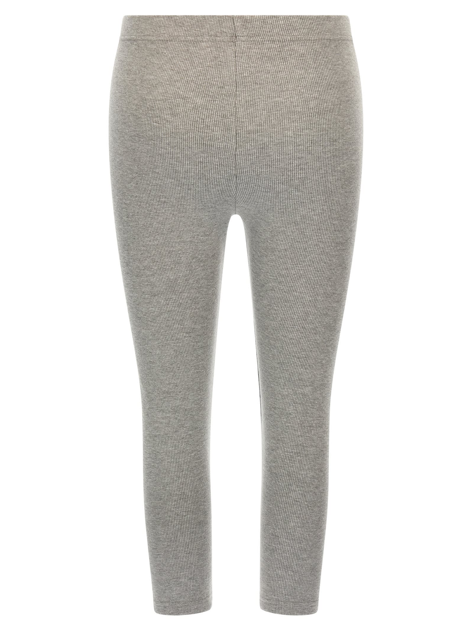 Sleeper Ribbed Texture Stretch Fit Leggings In Gray