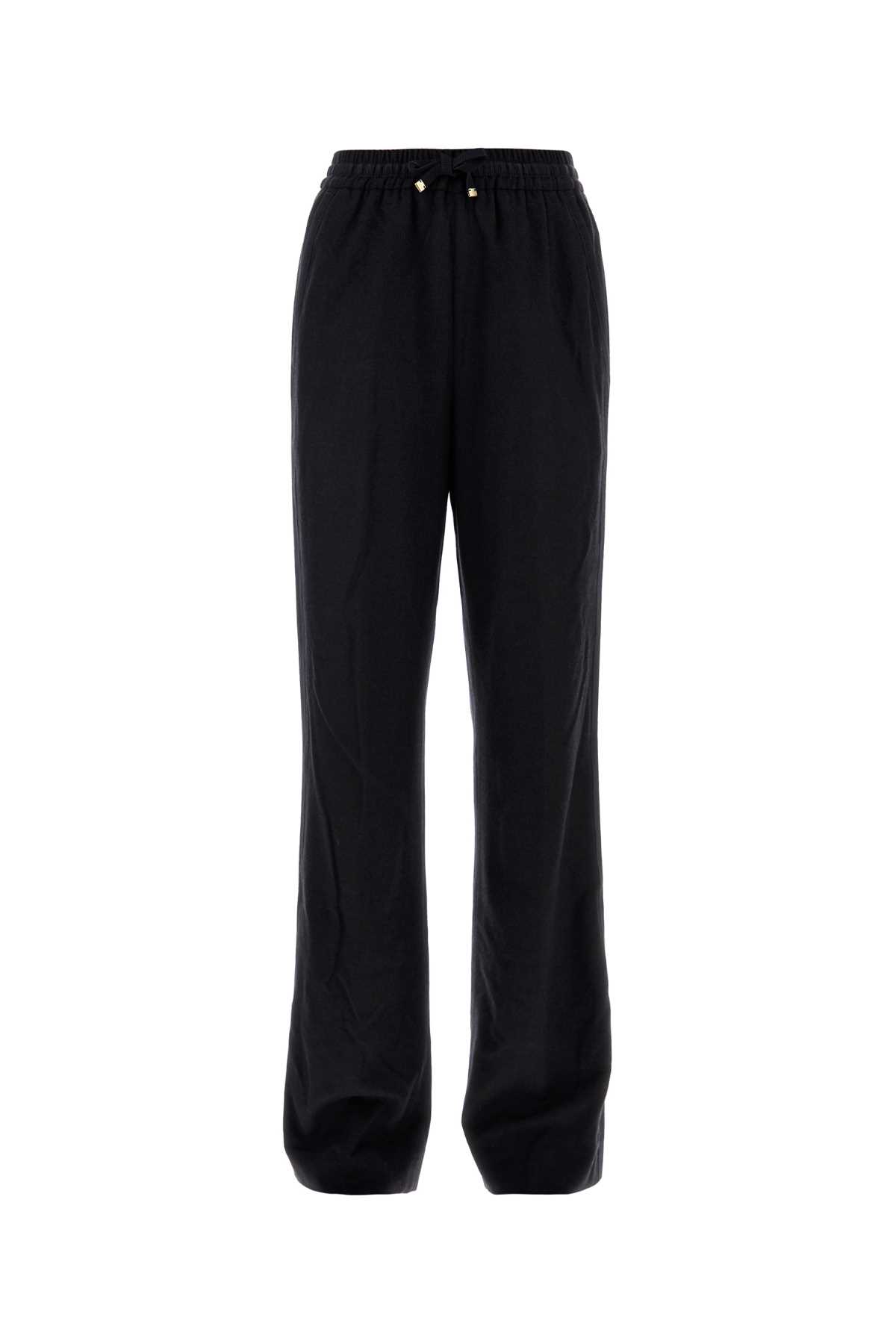 Shop Moncler Graphite Wool Blend Pant In 786