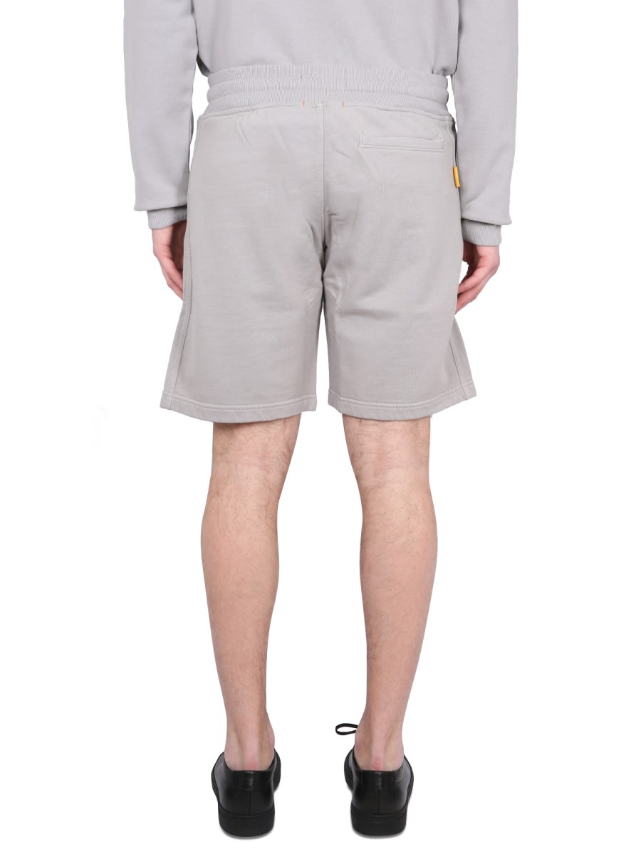 Parajumpers Bermuda Shorts Elastic Waistband Pockets In Grey