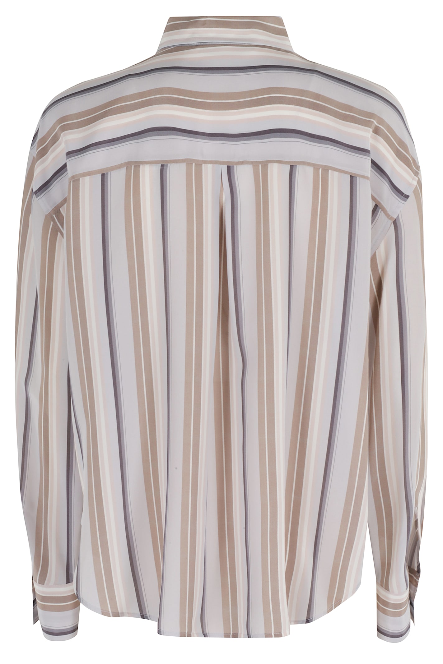 Seventy Multicolor Striped Shirt With Classic Collar In Multi