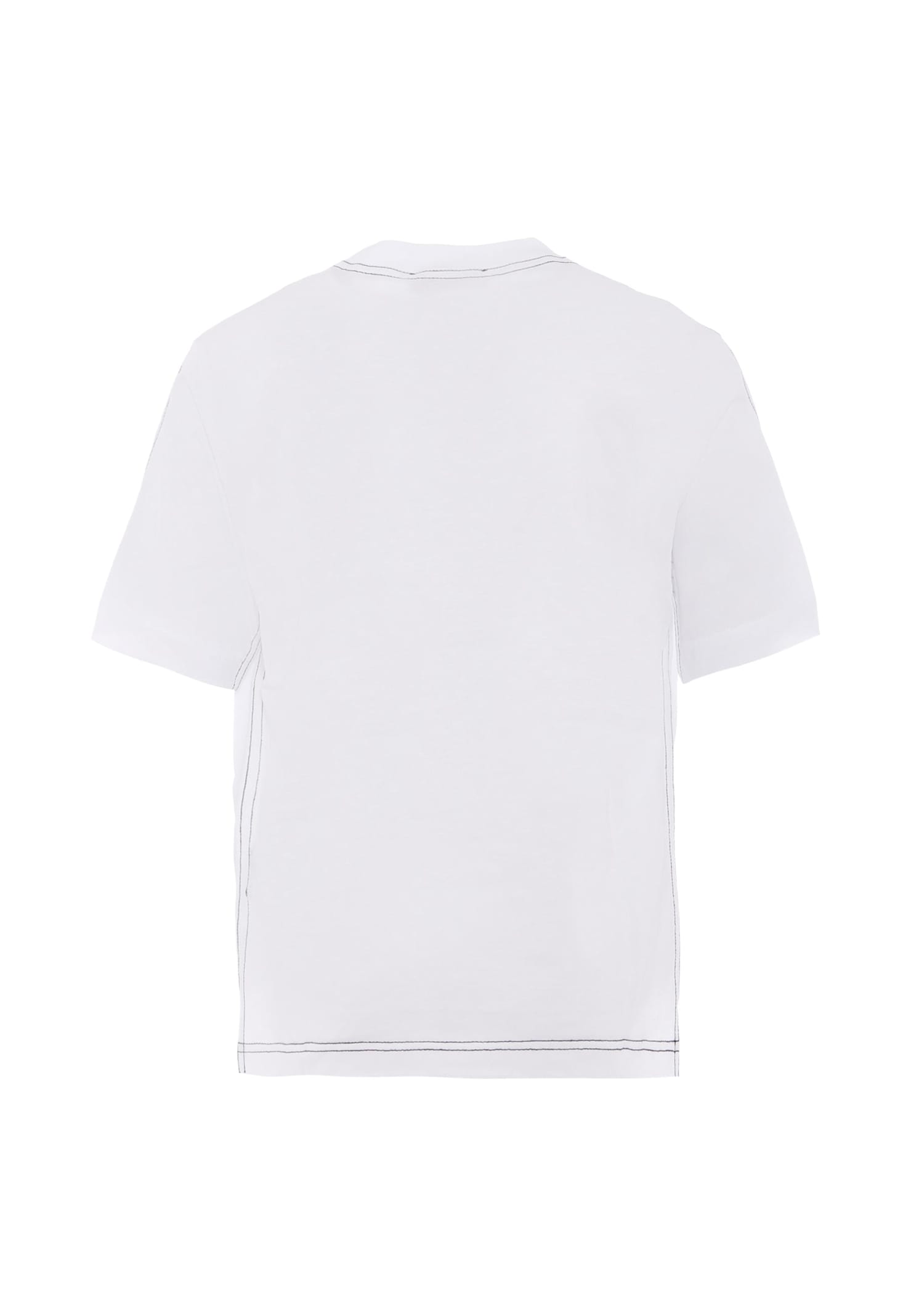 N°21 Logo-print Cotton T-shirt In White