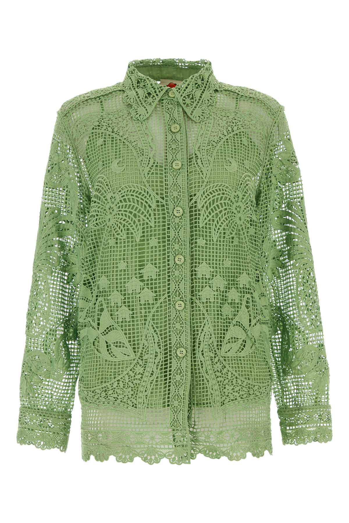 Green Guipure Shirt