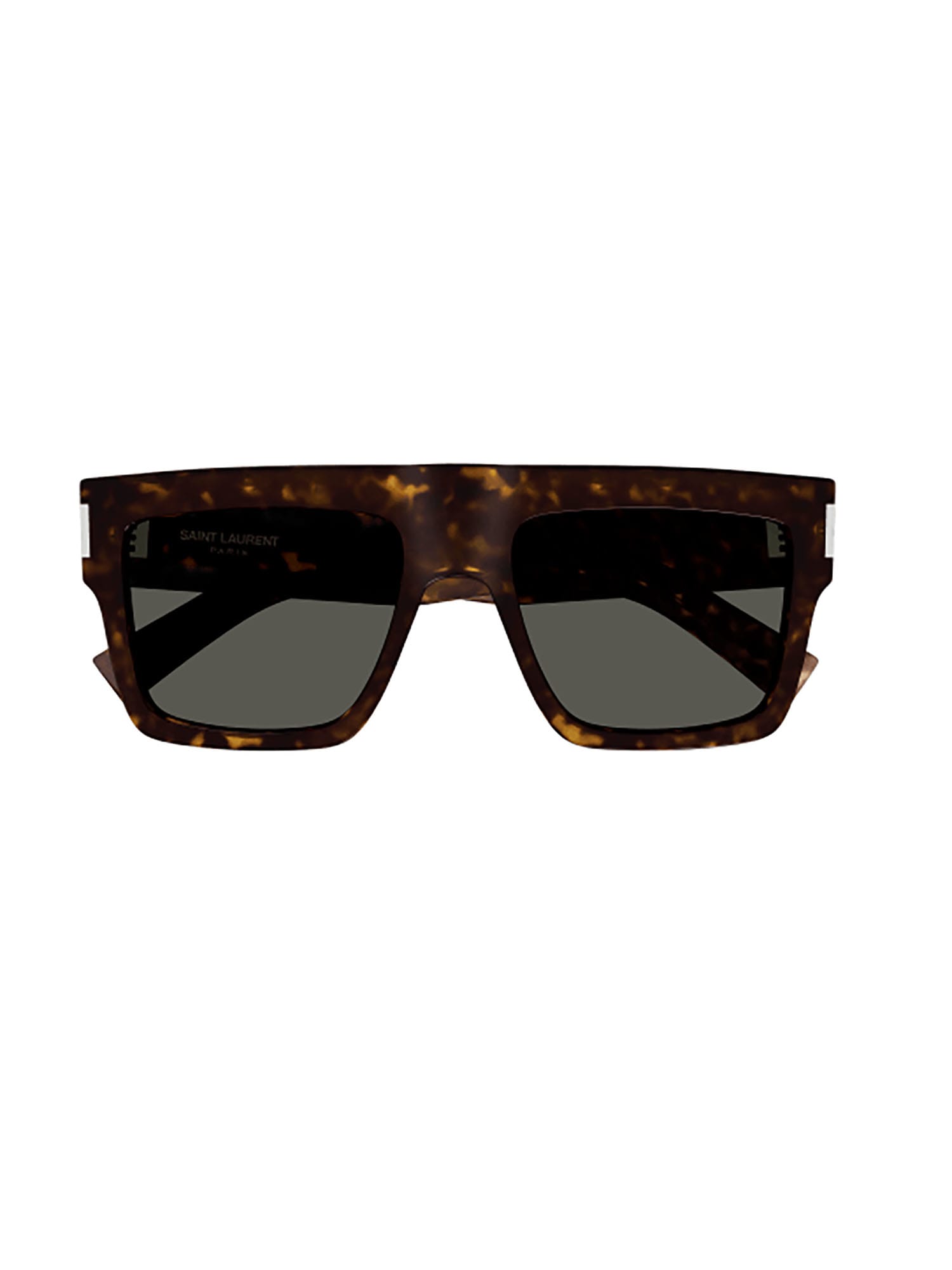 Shop Saint Laurent Sl 628 Sunglasses In Havana Crystal Grey