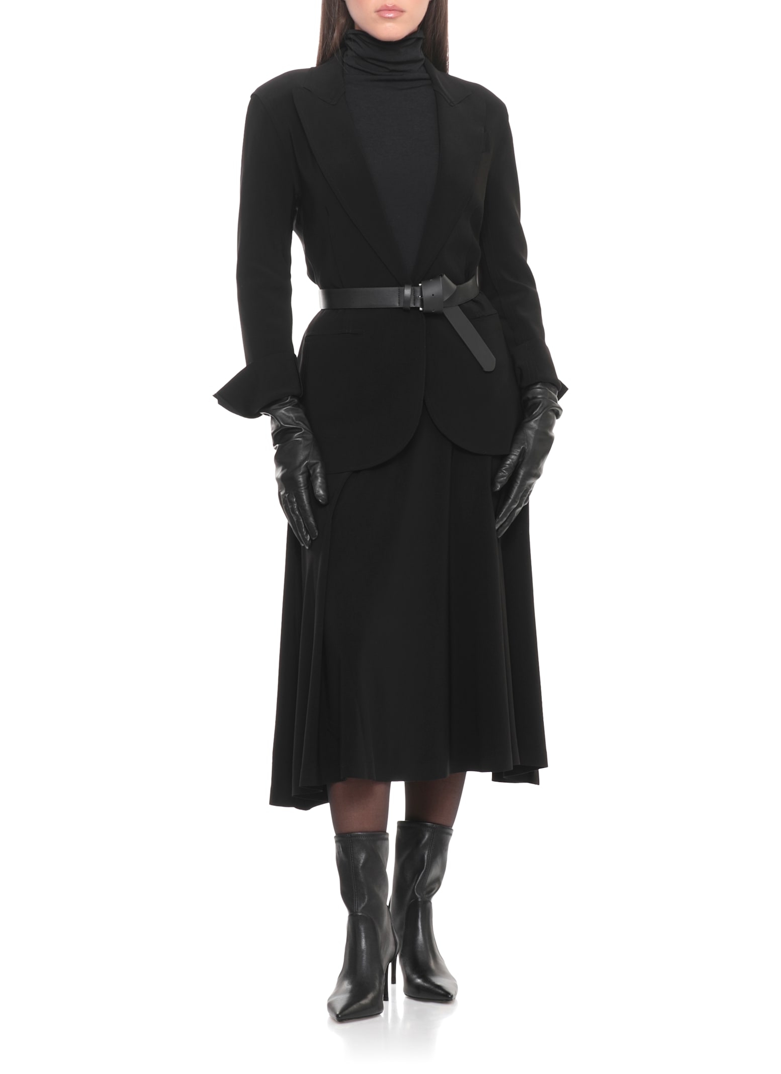 Norma Kamali Tailored Blazer Single Breast Pocket Design In Black