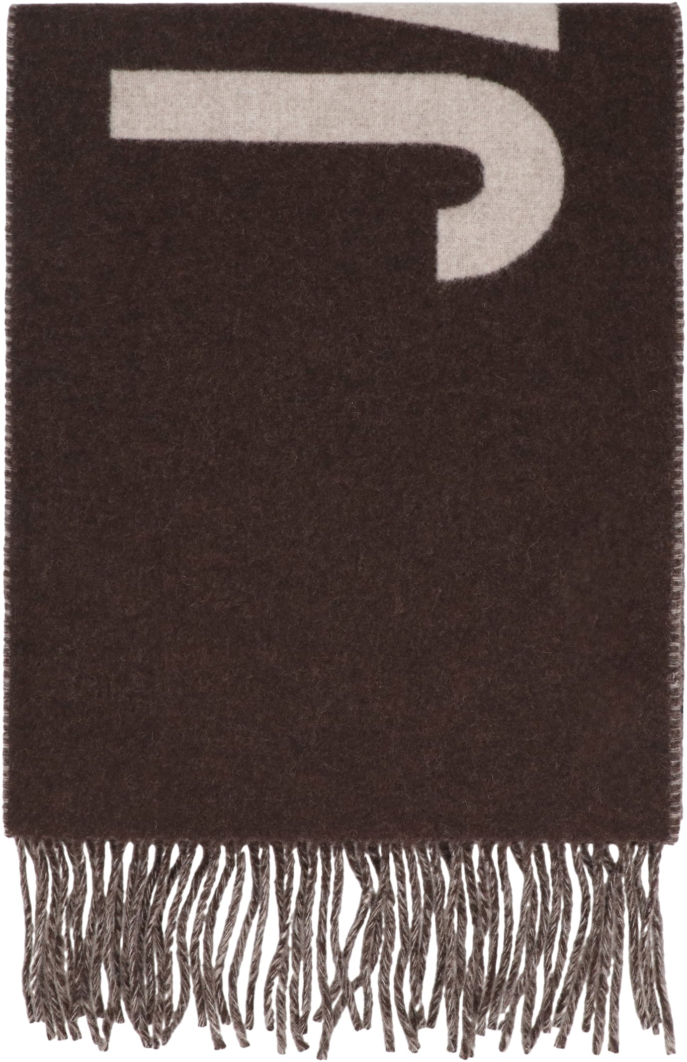 Jacquemus Virgin Wool Scarf In Green
