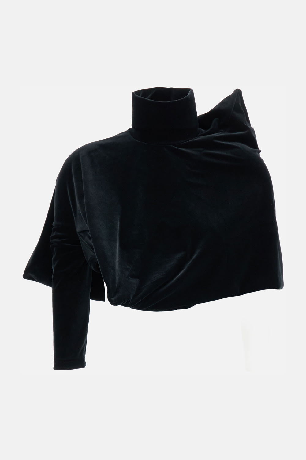 Junya Watanabe Asymmetric High-neck Top In Black