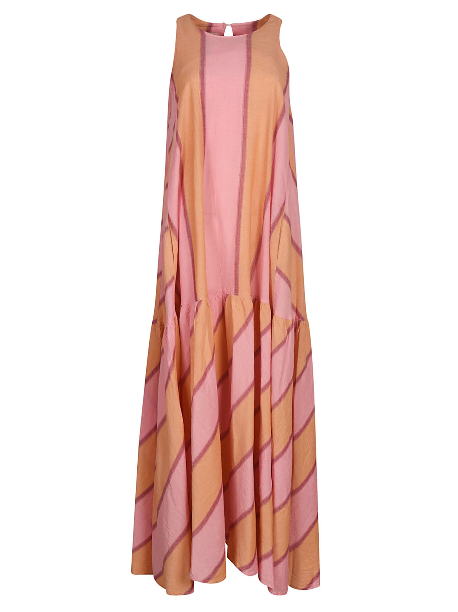 Devotion Stripe Detail Sleeveless Long Dress