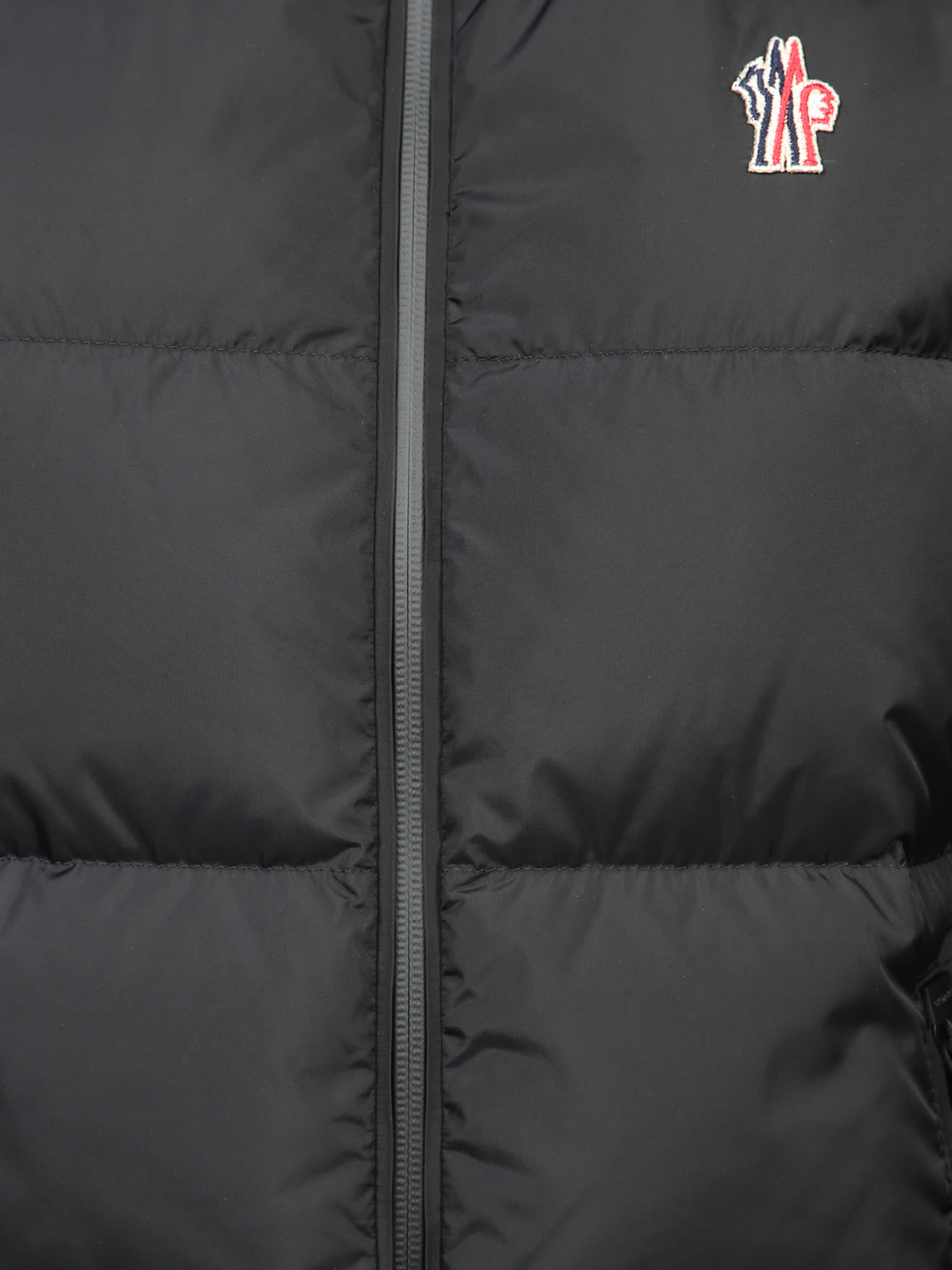 Shop Moncler Black Down Cardigan