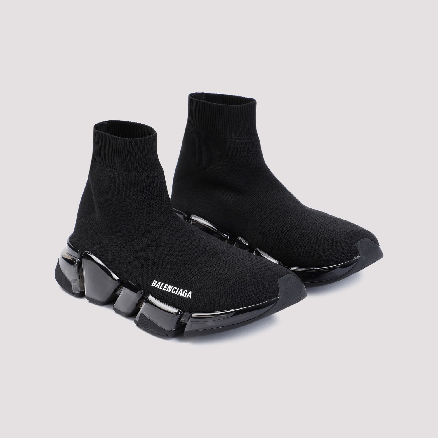 Shop Balenciaga Speed 2.0 Stencil Sneakers In Black