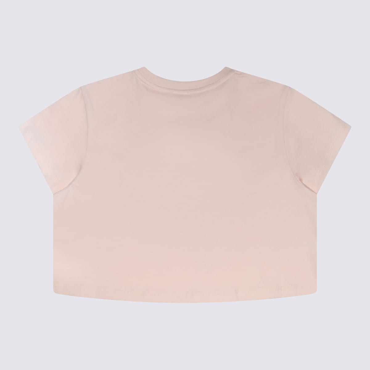 Shop Chloé Pink Cotton T-shirt In Rosa Pallido