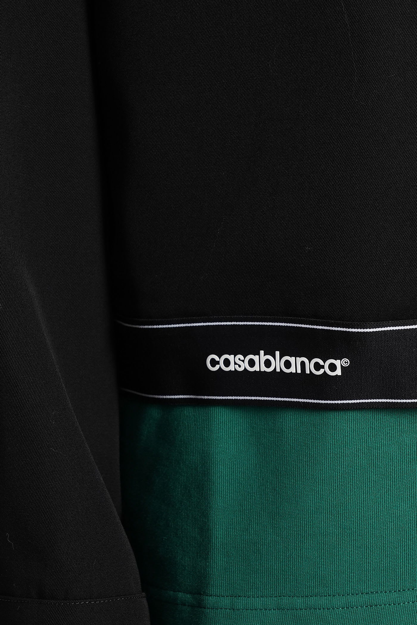 Casablanca Wool-twill Track Jacket In Black