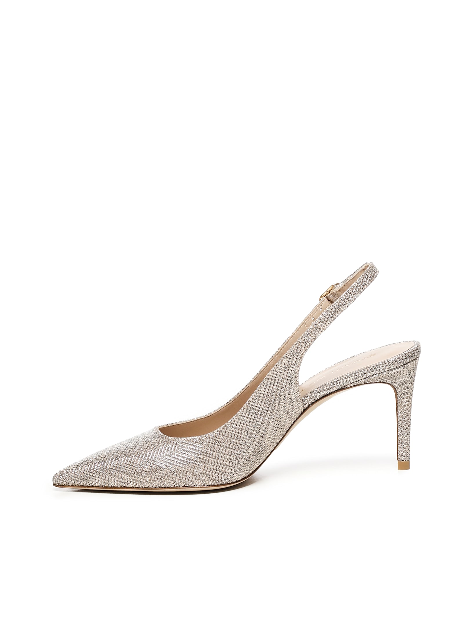 Stuart Weitzman Power Pumps Lsgbk In Silver